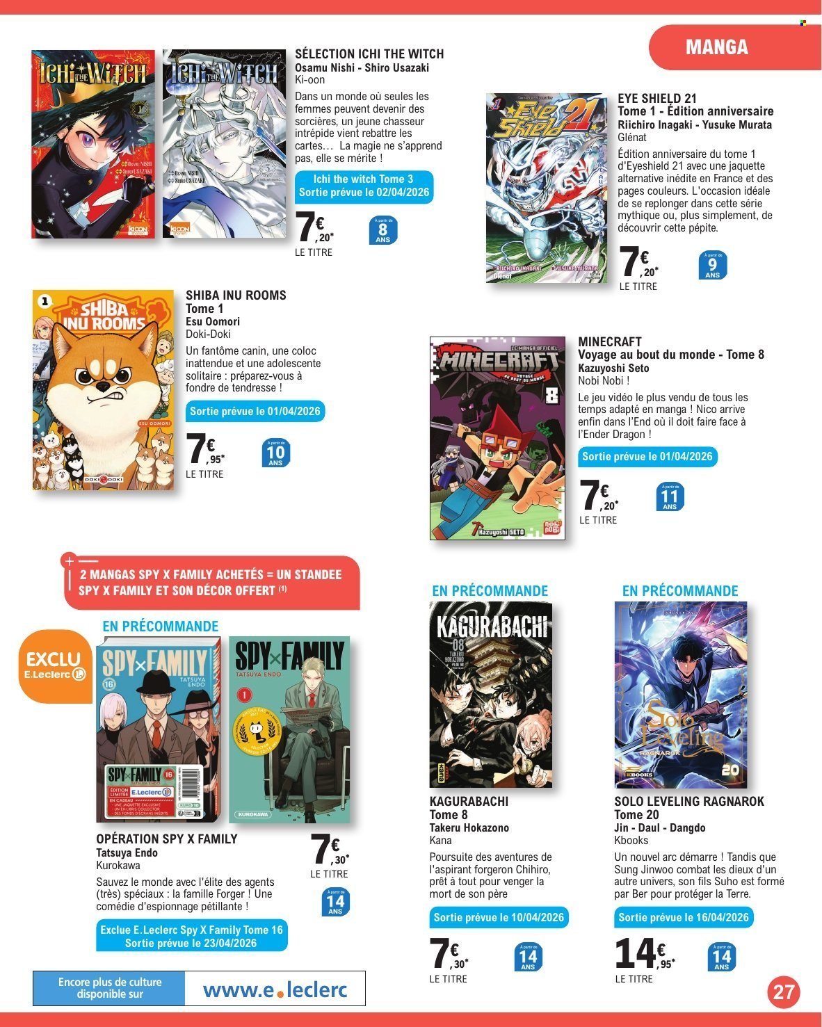 Catalogue E.LECLERC - GUIDE JEUNESSE (2026-03-31 - 2026-05-02)