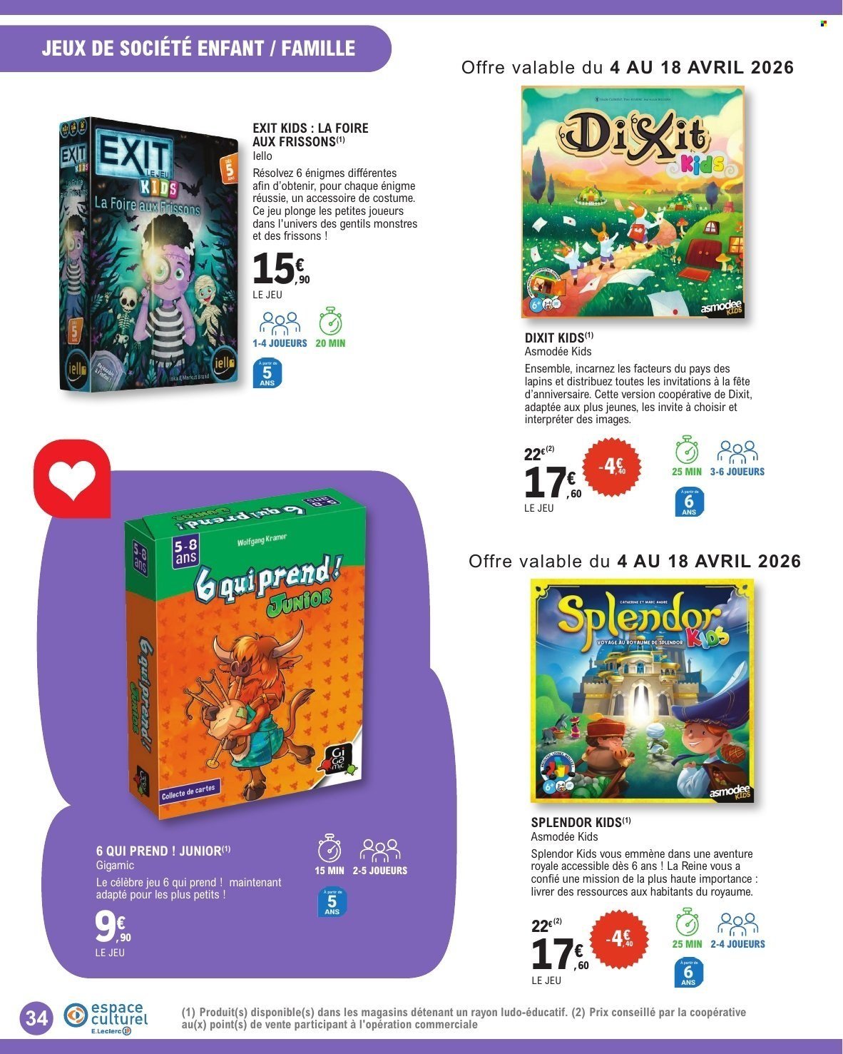 Catalogue E.LECLERC - GUIDE JEUNESSE (2026-03-31 - 2026-05-02)