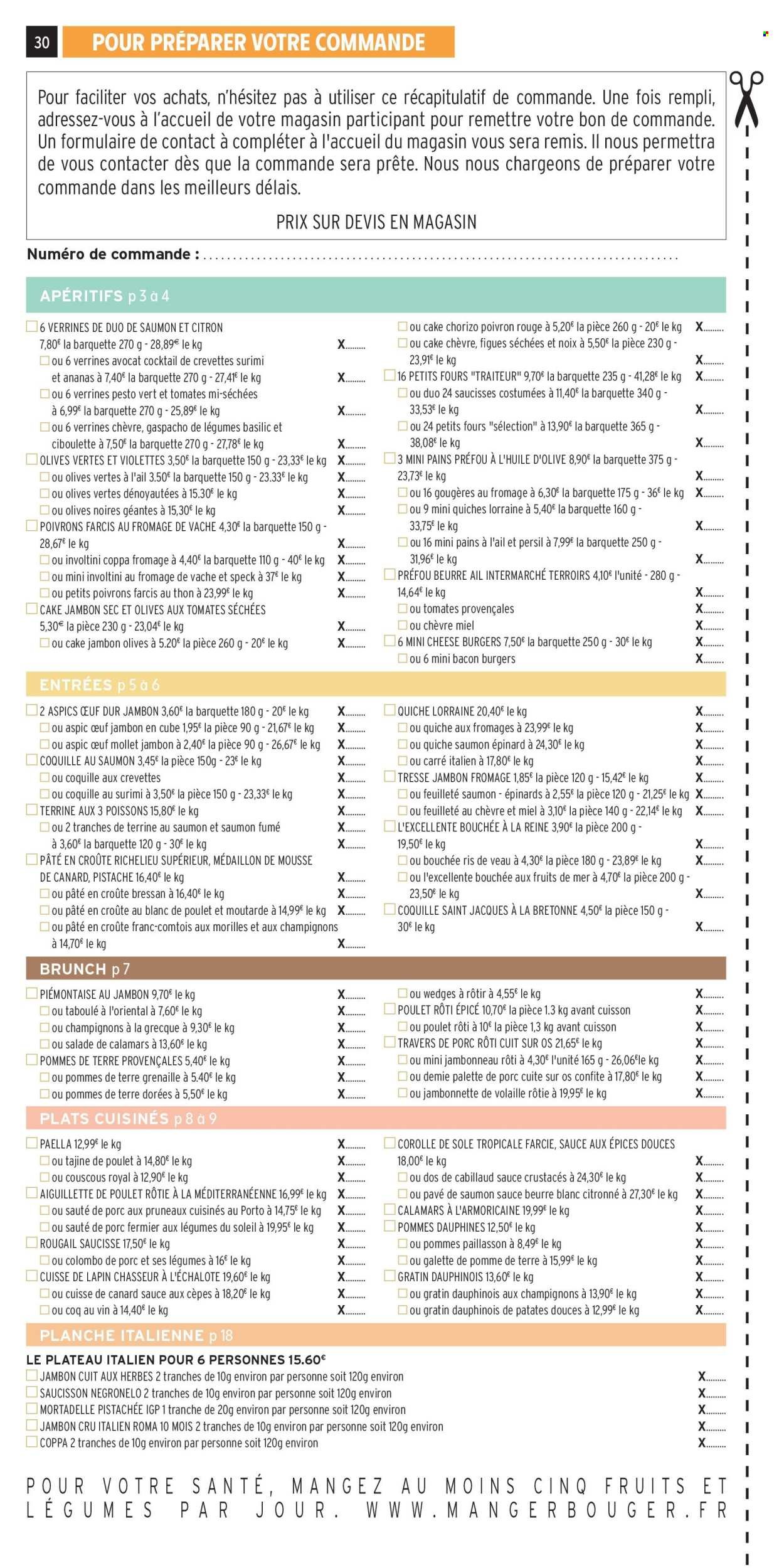 Catalogue INTERMARCHÉ - Les menus traiteur printemps/été