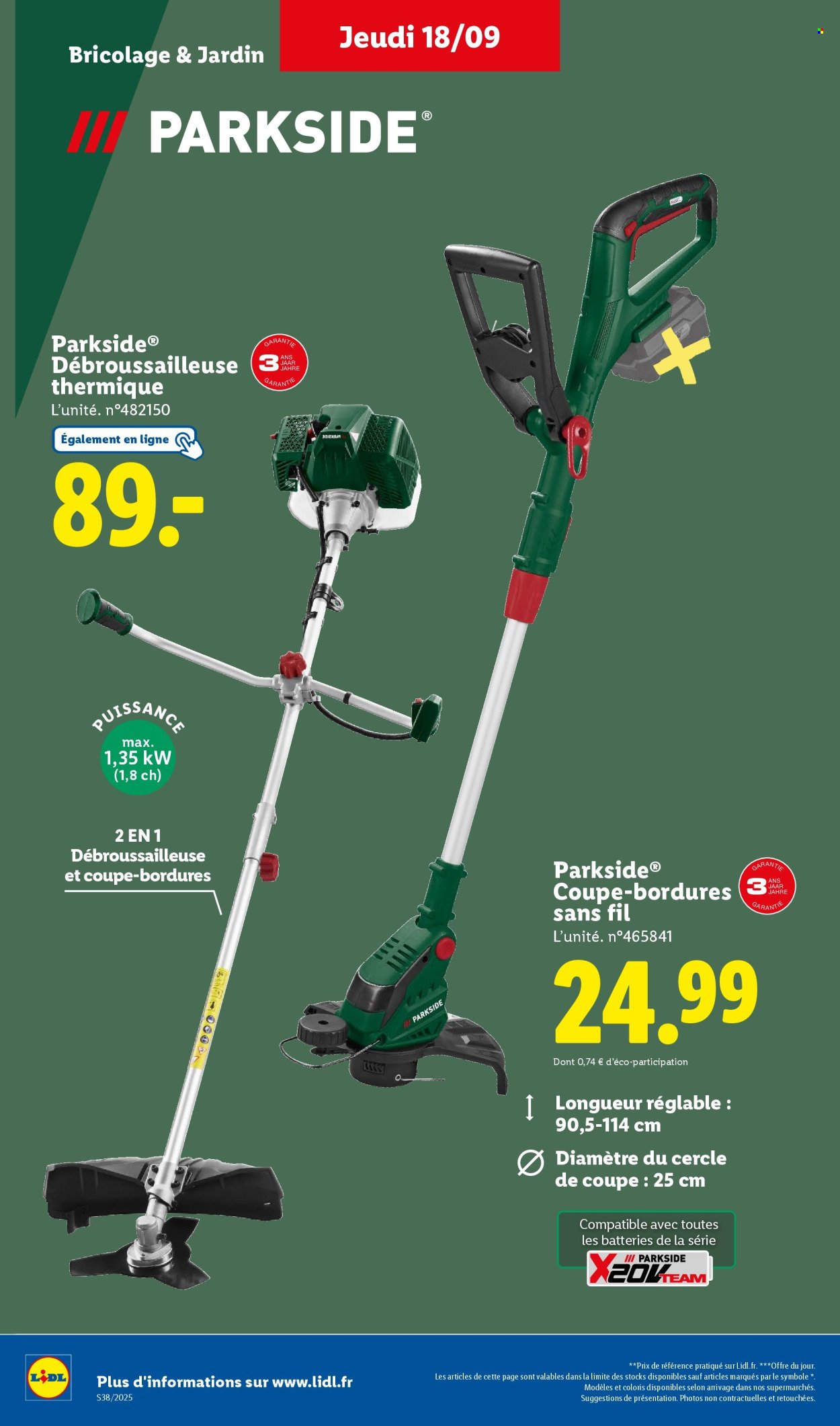 Catalogue LIDL - Les promos de la semaine (2025-09-18 - 2025-09-24)
