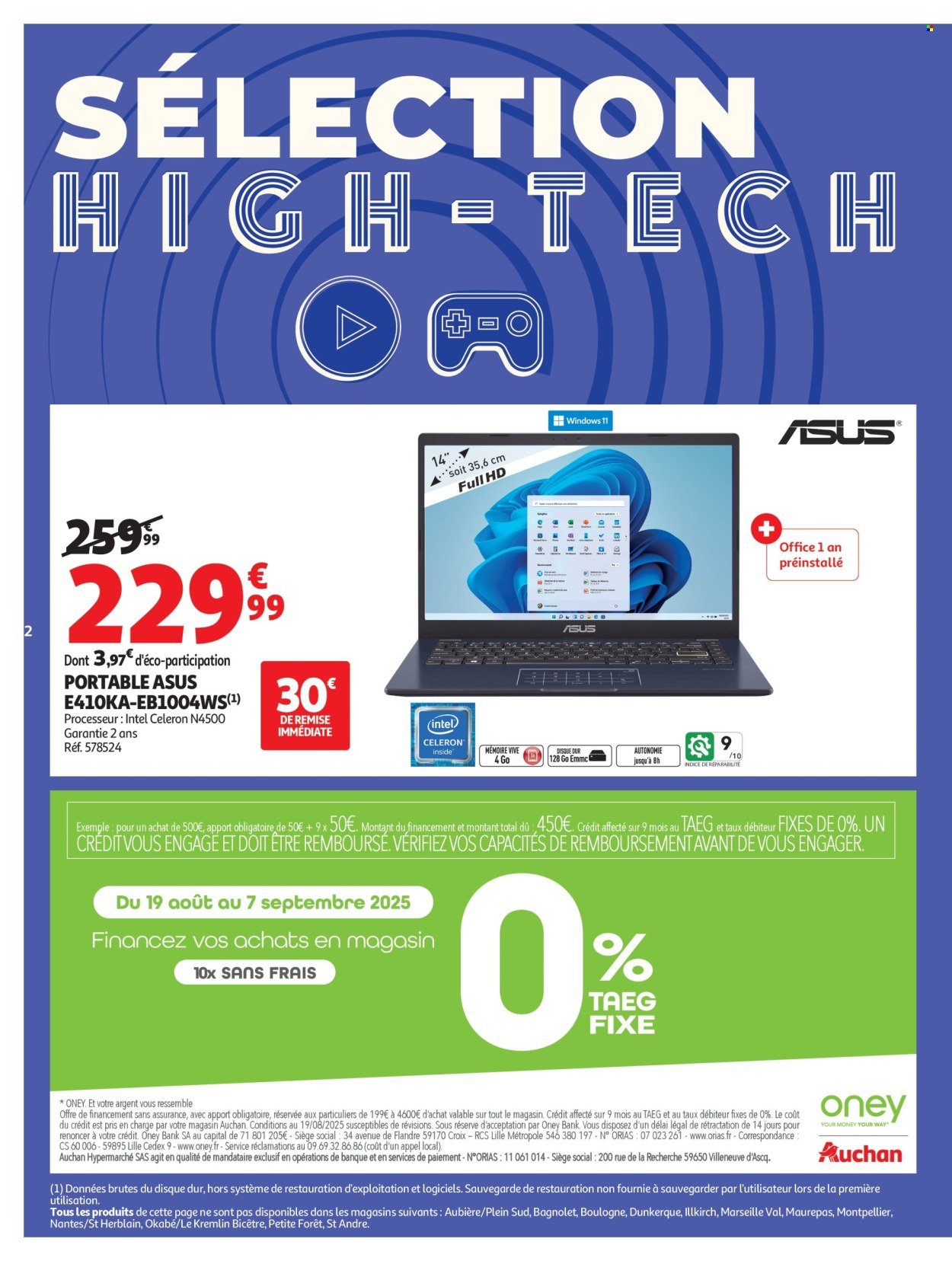 Catalogue AUCHAN - Rentrée des classes : c'est bon de rentrer moins cher (2025-08-19 - 2025-09-07)