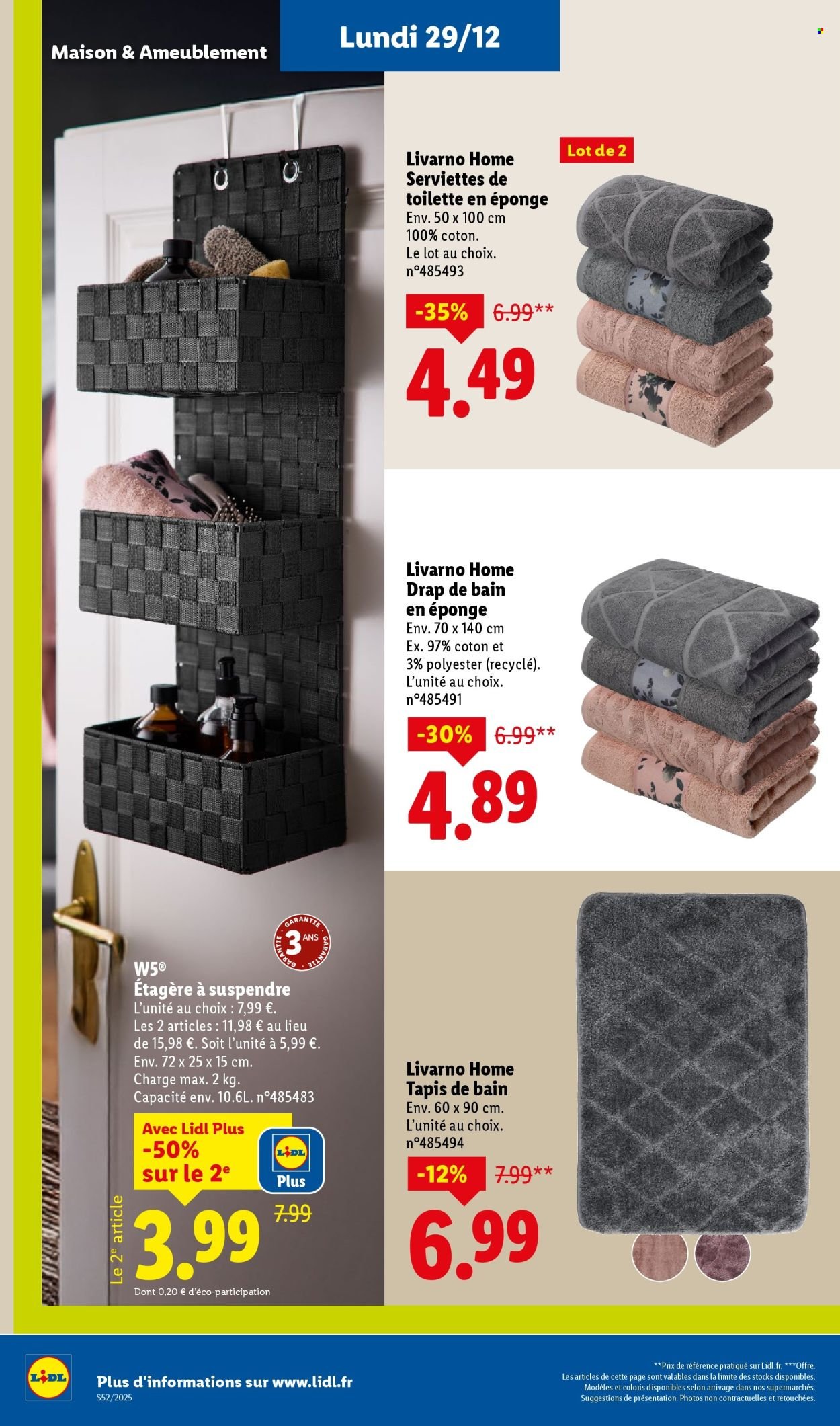 Catalogue LIDL - Les bonnes affaires de la semaine (2025-12-29 - 2026-01-03)