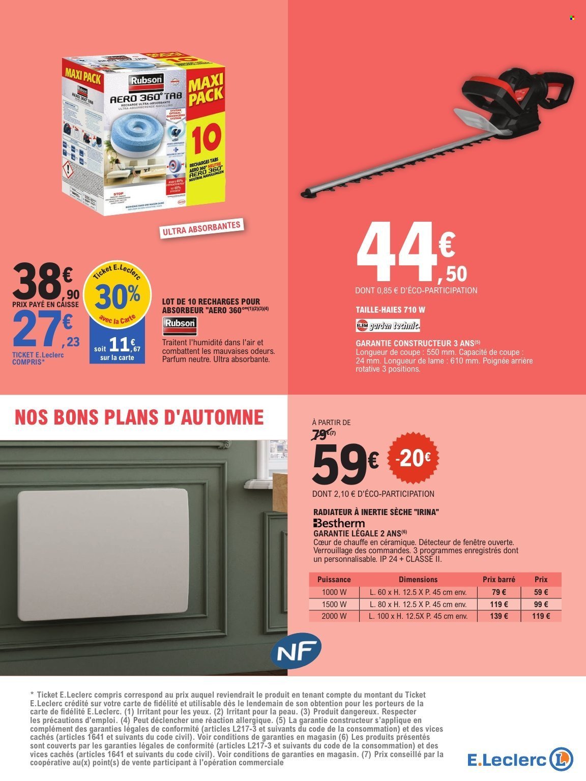 Catalogue E.LECLERC - JARDIN D'AUTOMNE BRICO CHAUFFAGE (2025-09-23 - 2025-10-04)