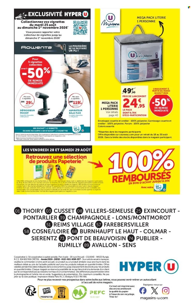 Catalogue HYPER U - Les prix bas de la semaine