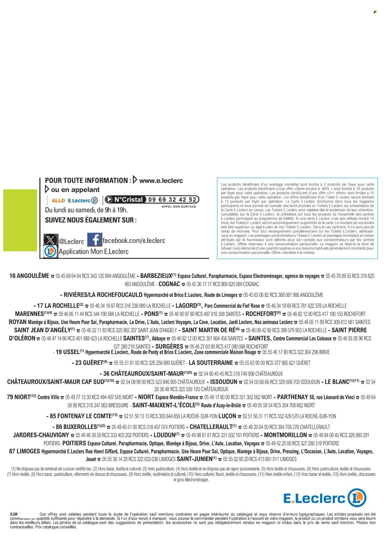 Catalogue E.LECLERC - Temps fort