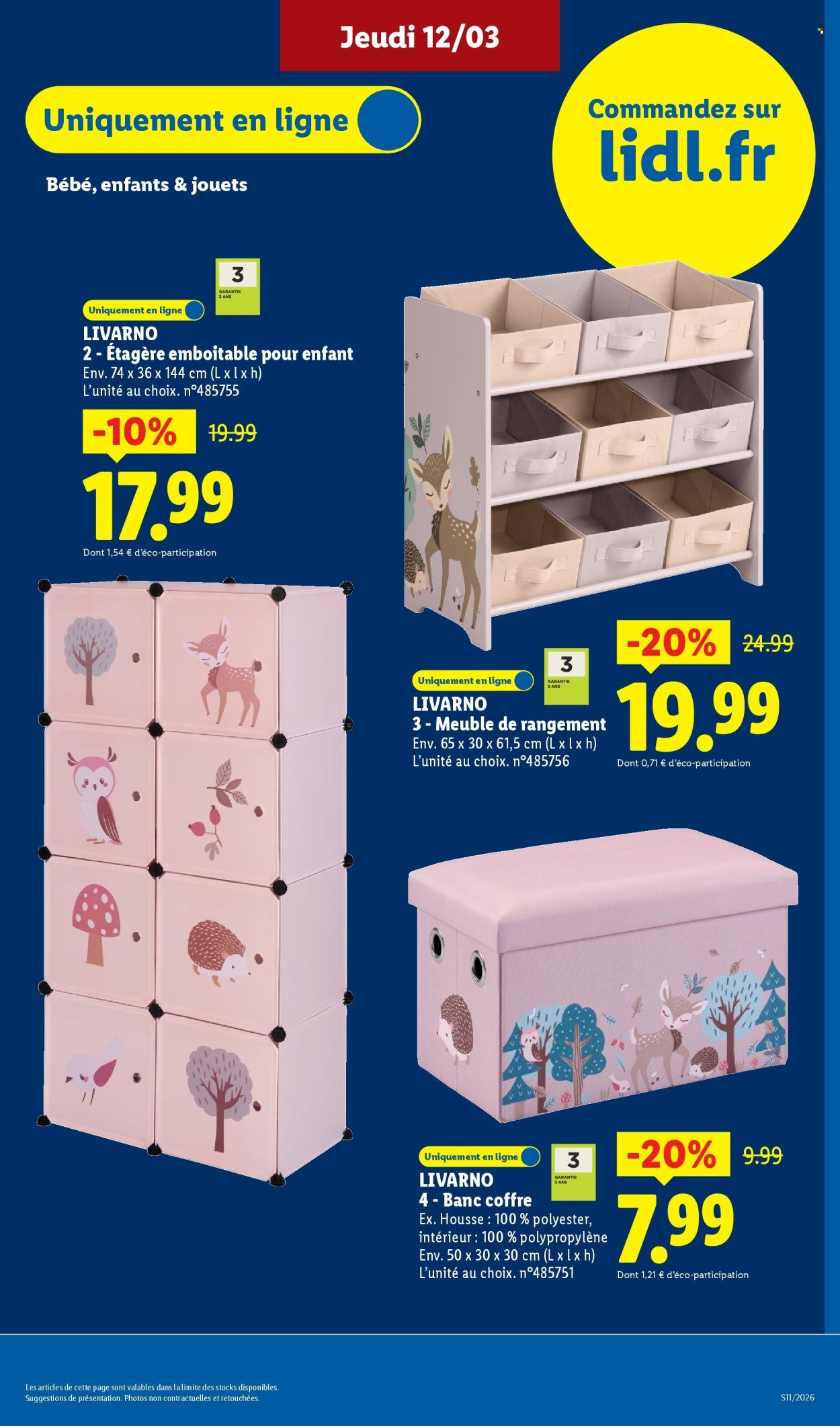 Catalogue LIDL - Les Exclus Web de la semaine (2026-03-09 - 2026-03-12)