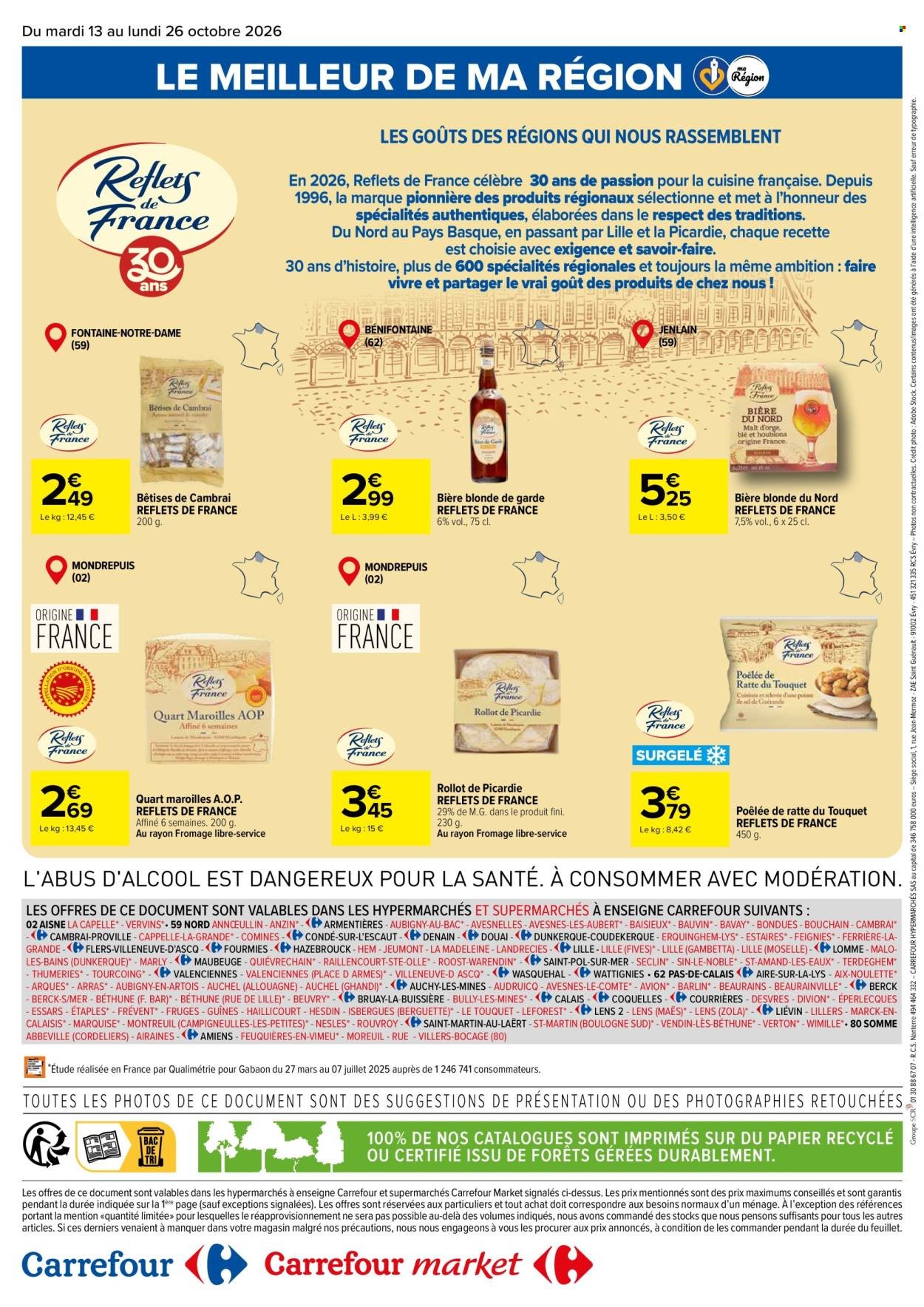Catalogue CARREFOUR - LE MEILLEUR DE MA RÉGION DU NORD ET DE LA BELGIQUE