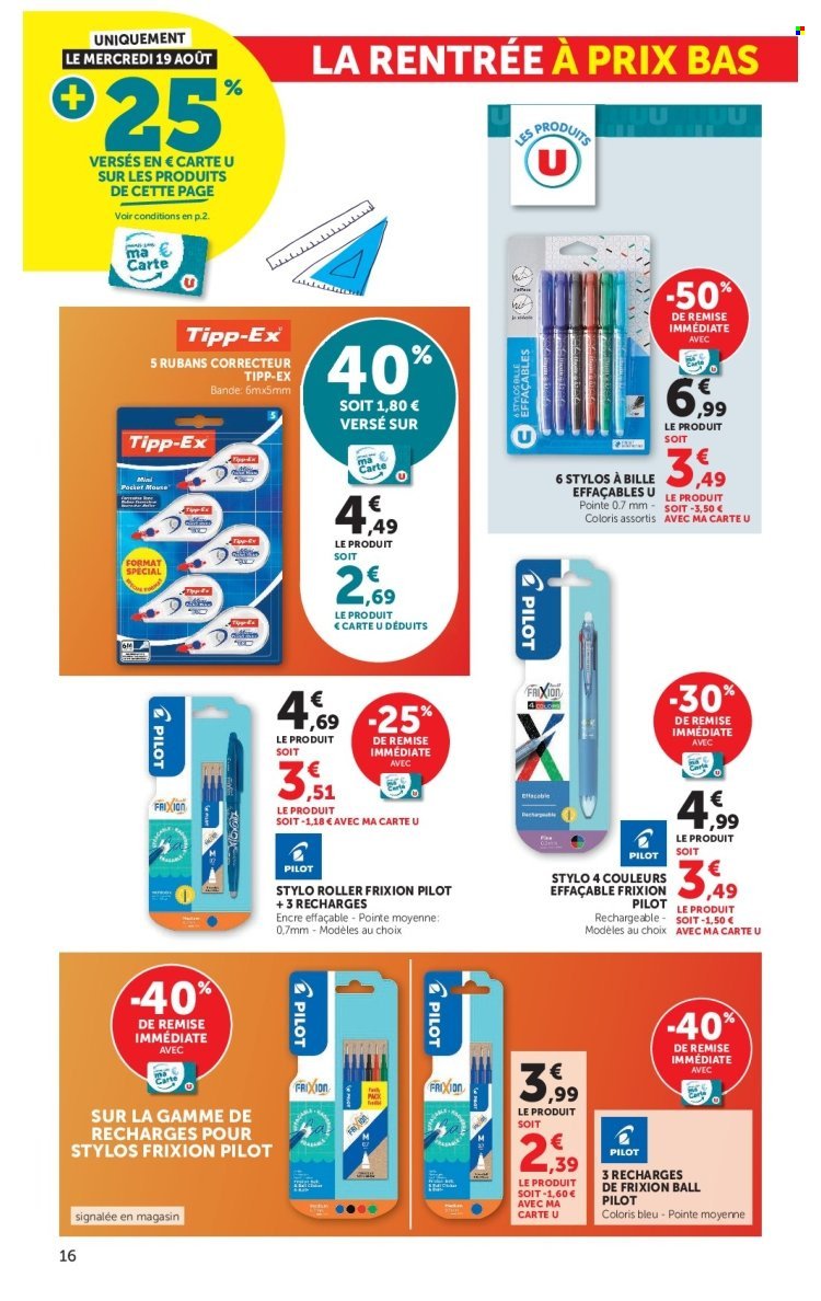 Catalogue SUPER U - La rentrée à prix bas