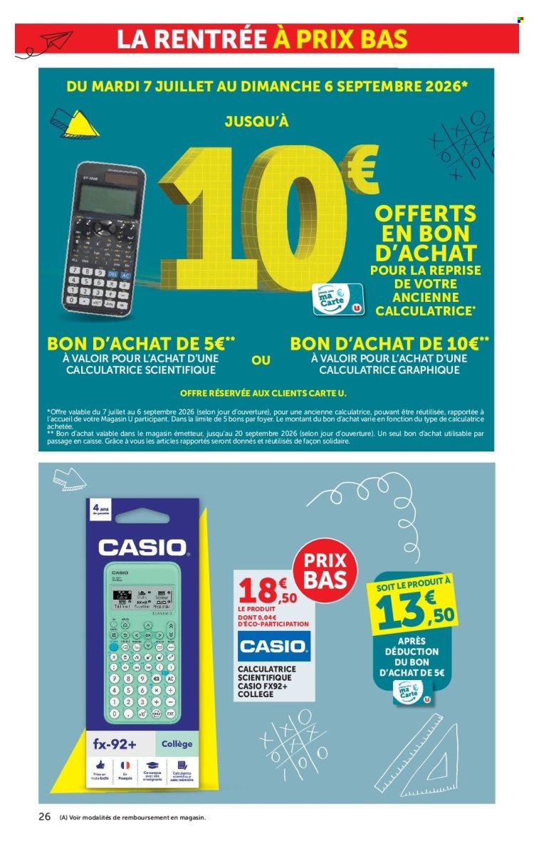 Catalogue SUPER U - La rentrée à prix bas