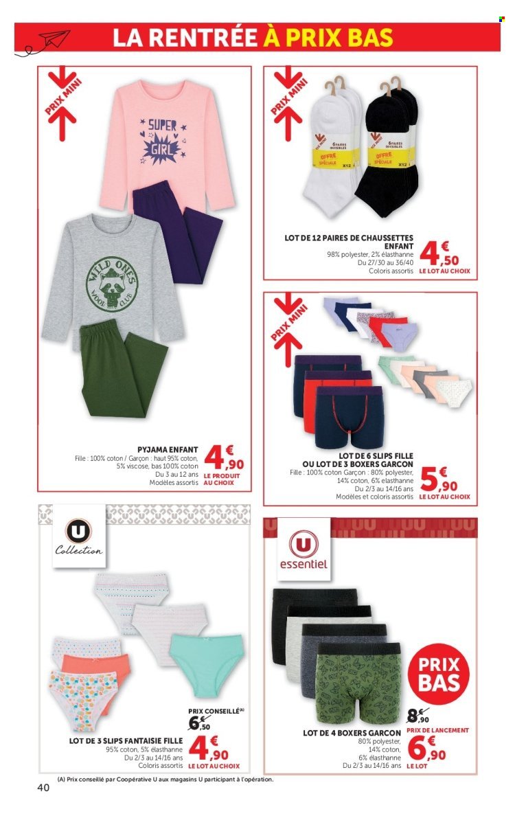 Catalogue SUPER U - La rentrée à prix bas