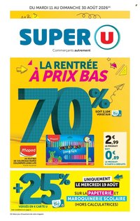 Catalogue SUPER U - La rentrée à prix bas