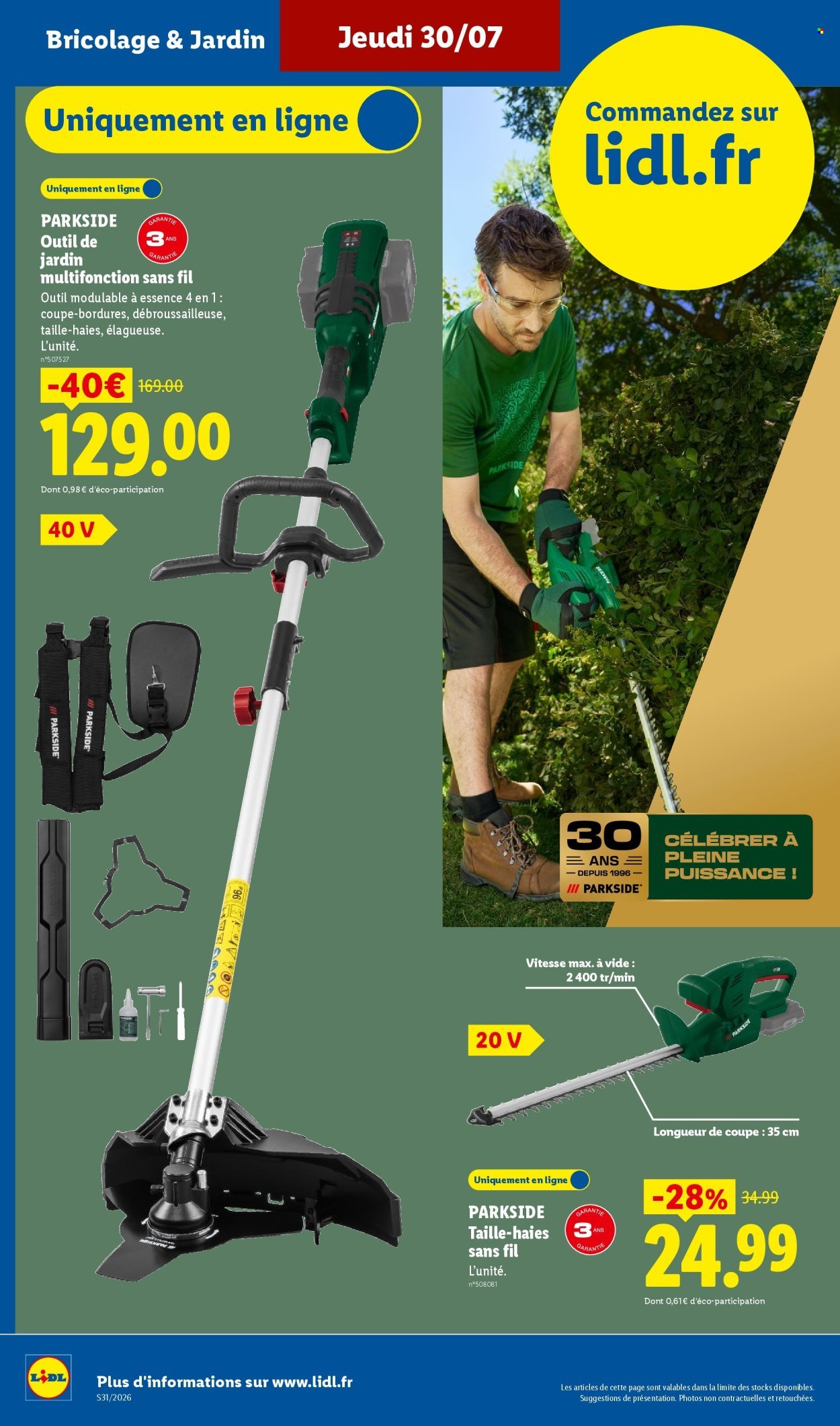 Catalogue LIDL - Les Exclus Web de la semaine