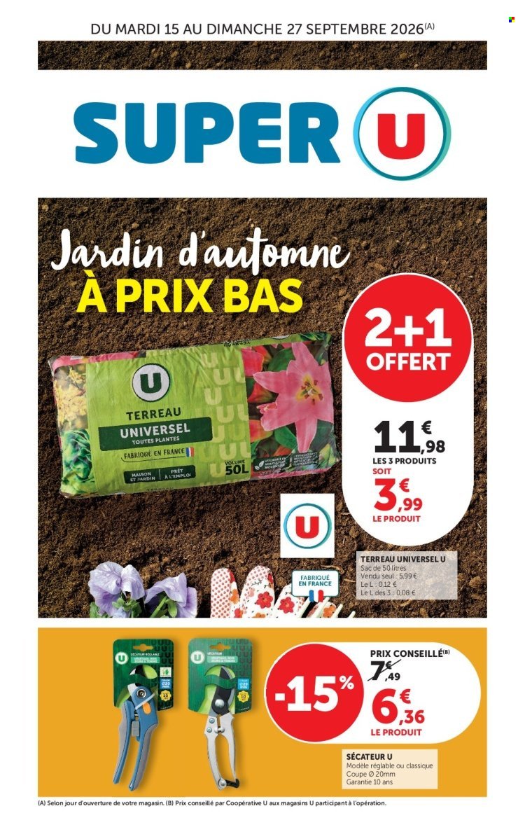 Catalogue SUPER U - Jardin d'automne à prix bas