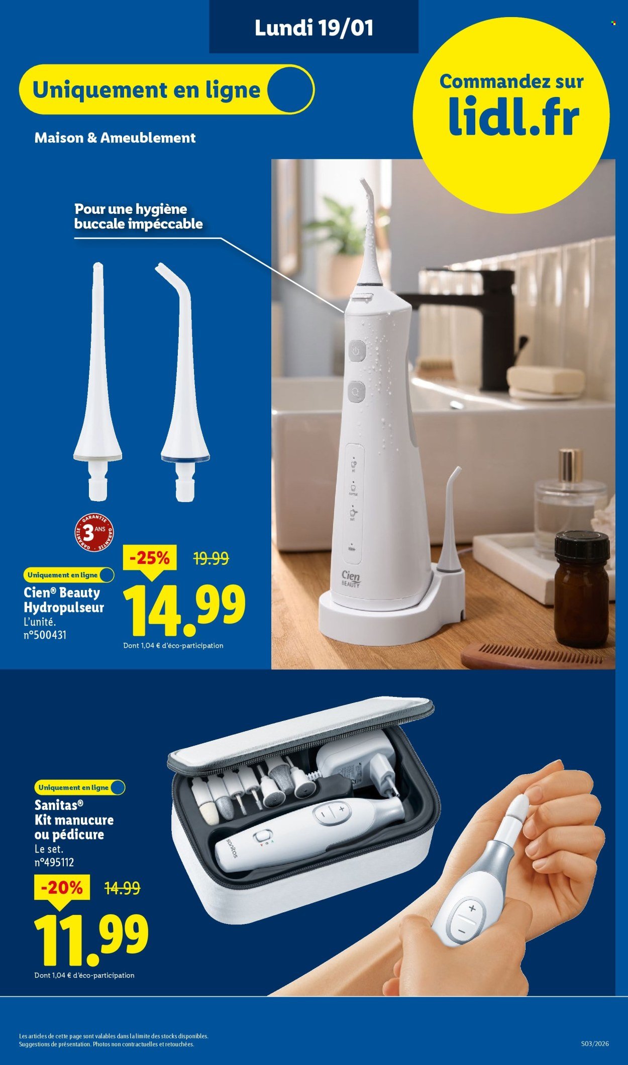 Catalogue LIDL - Les bonnes affaires Exclu Web - Du 12/01 au 15/01