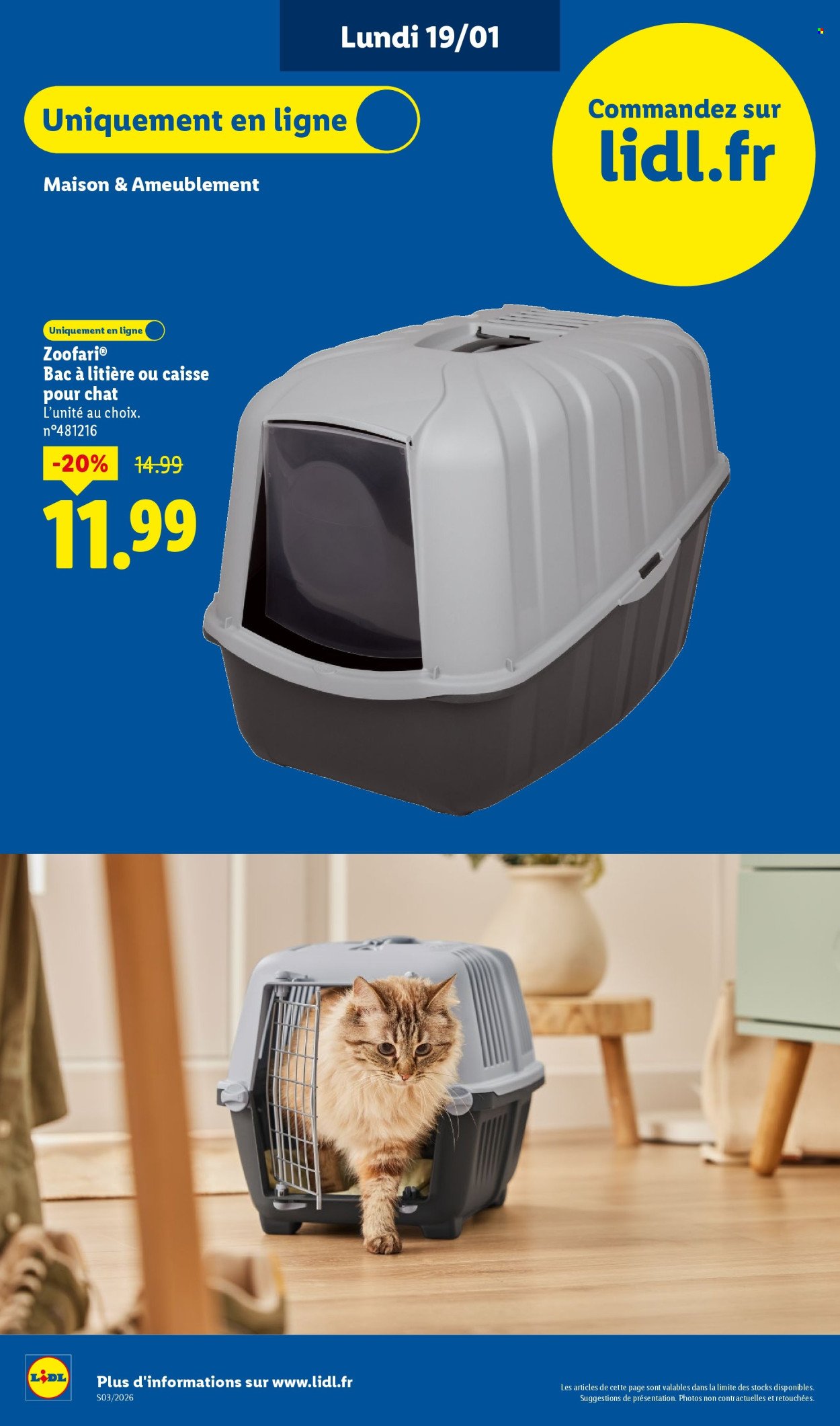 Catalogue LIDL - Les bonnes affaires Exclu Web - Du 12/01 au 15/01