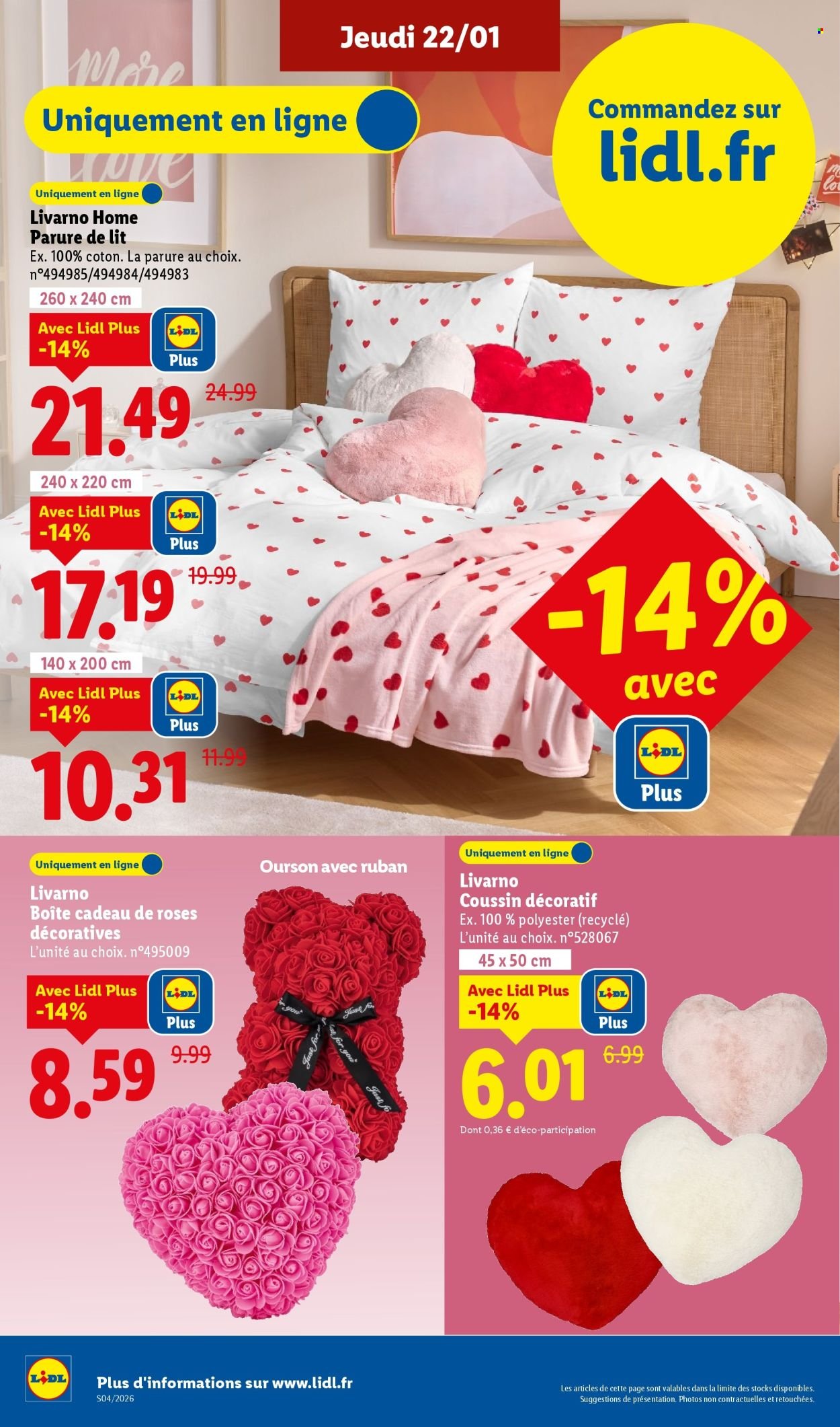 Catalogue LIDL - Les bonnes affaires Exclu Web - Du 12/01 au 15/01