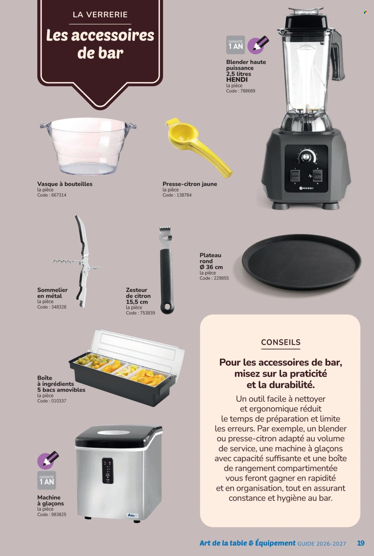 Catalogue PROMOCASH - GUIDE ART DE LA TABLE