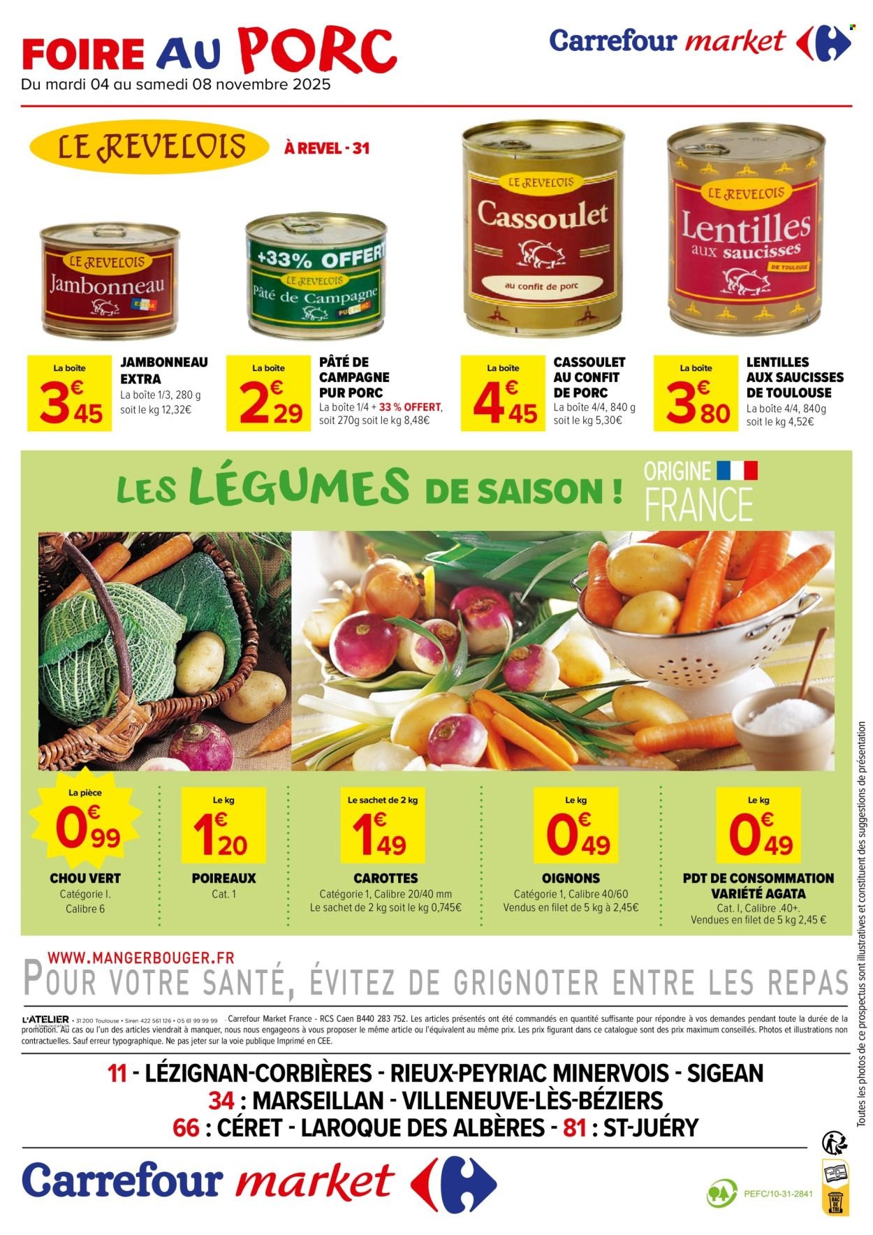 Catalogue CARREFOUR MARKET - FOIRE AU PORC