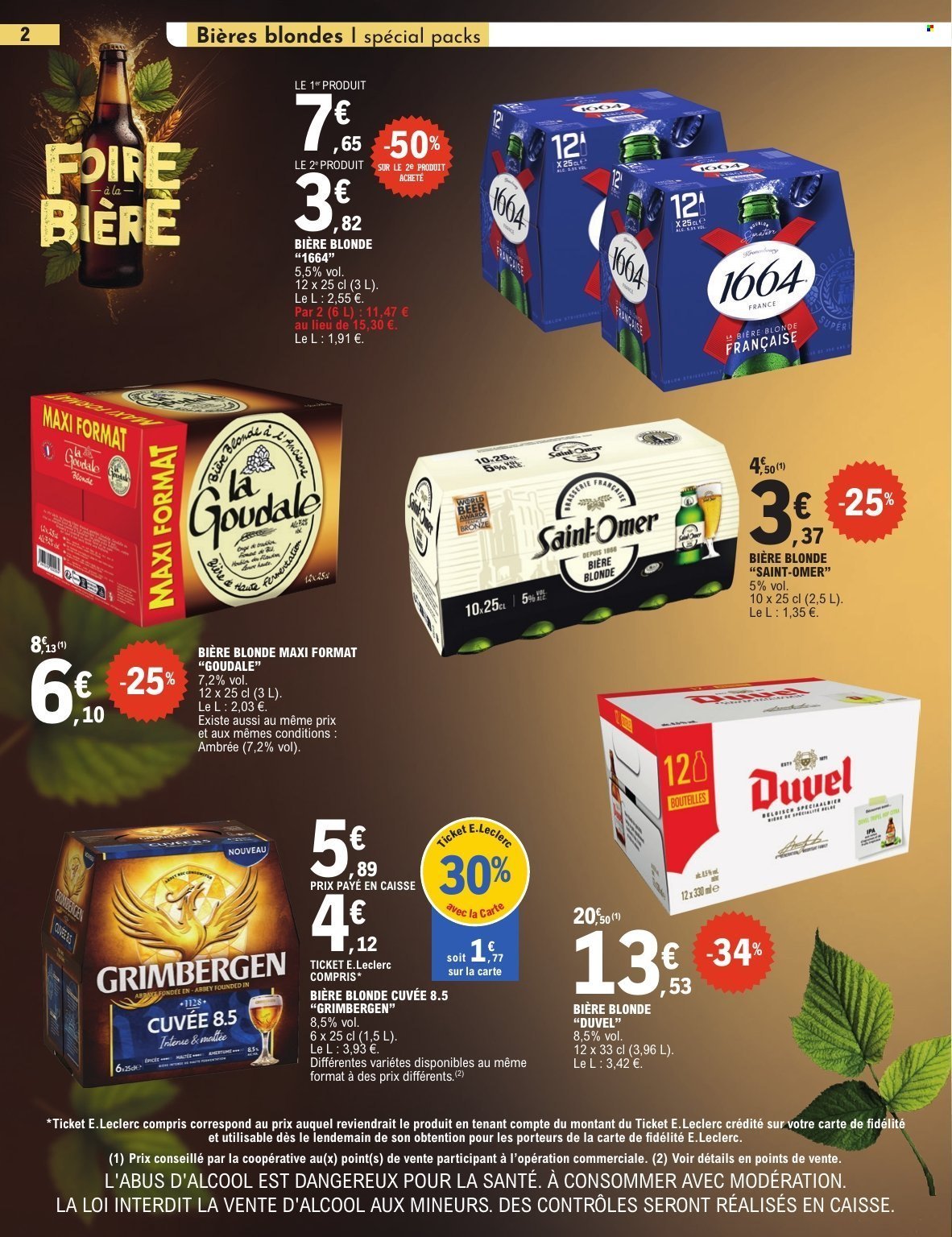 Catalogue E.LECLERC - FOIRE A LA BIERE