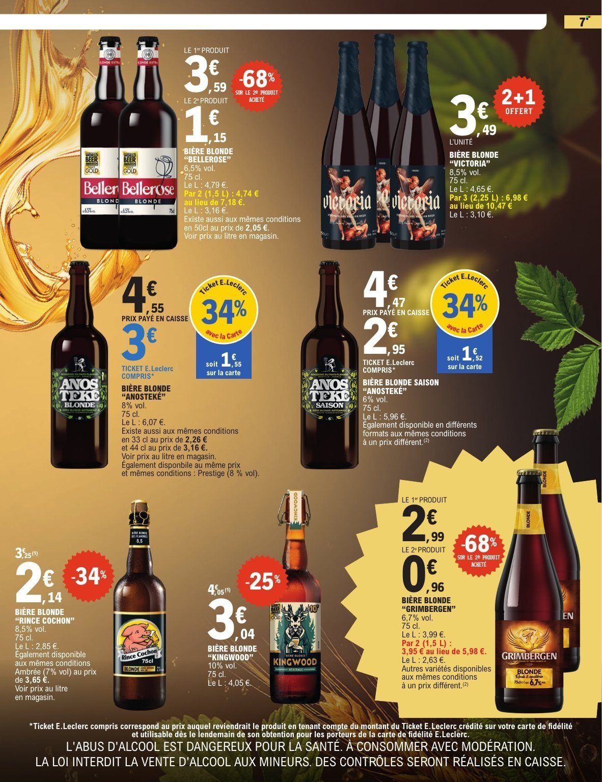 Catalogue E.LECLERC - FOIRE A LA BIERE