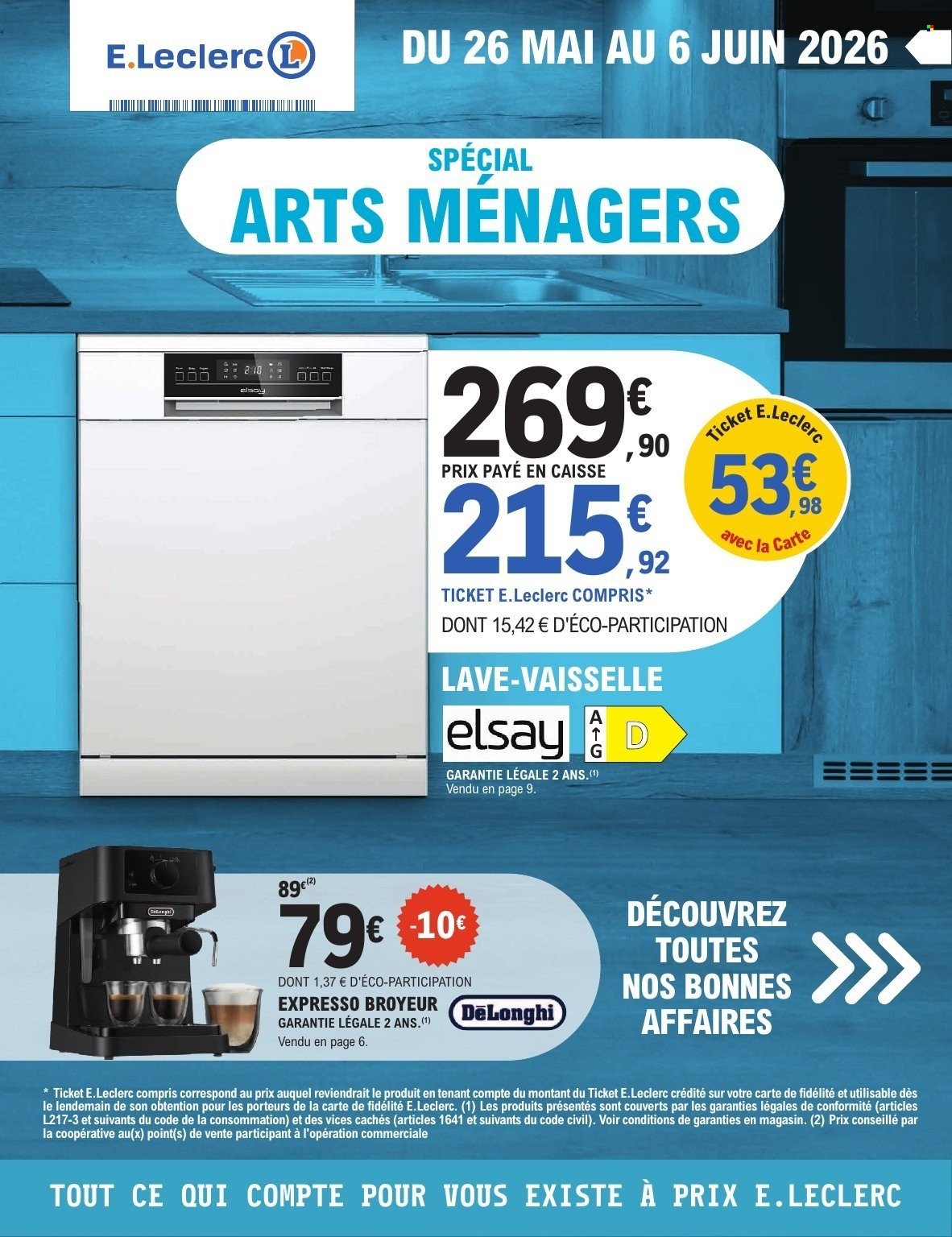 Catalogue E.LECLERC - ARTS MENAGERS D'ÉTÉ