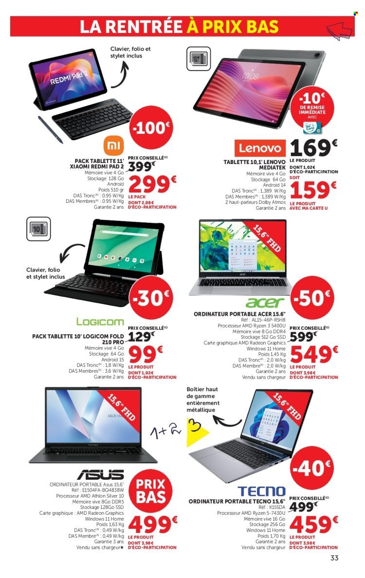 Catalogue HYPER U - La rentrée à prix bas