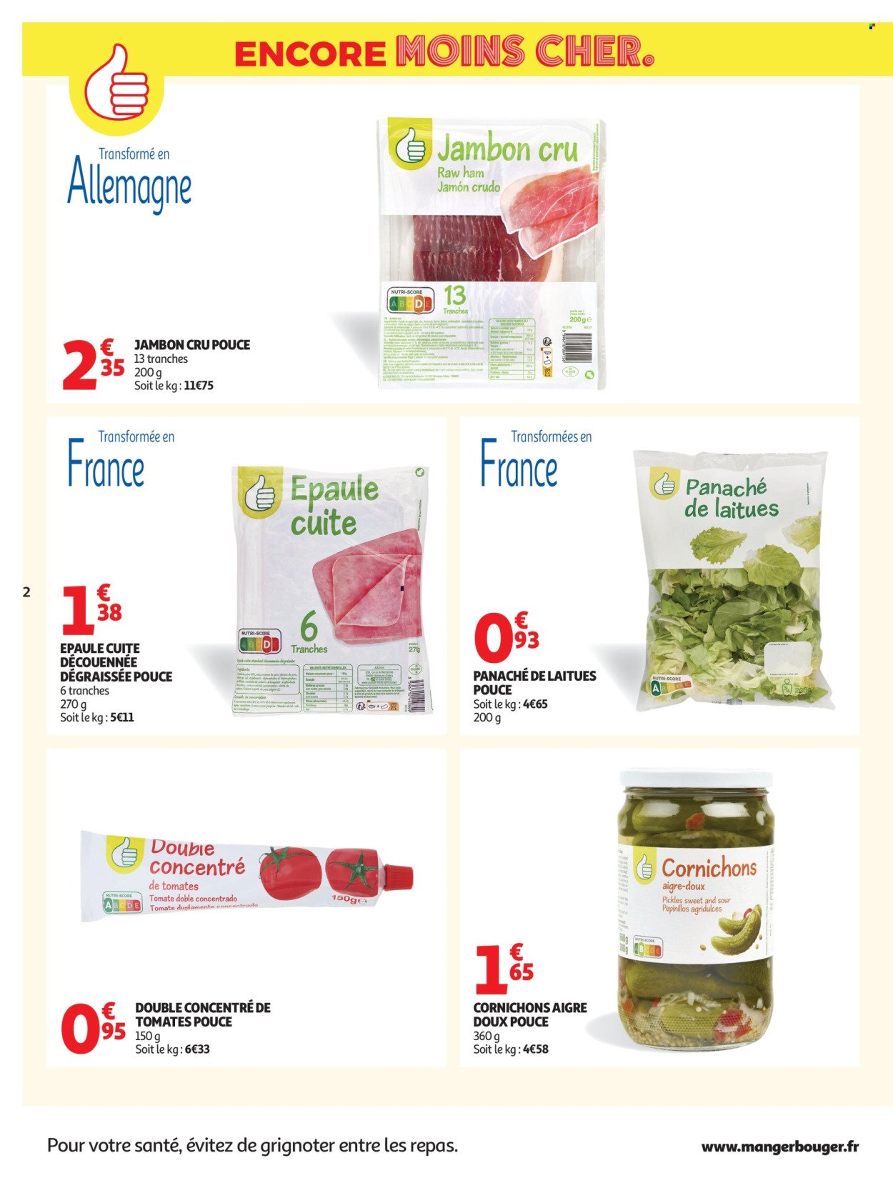 Catalogue AUCHAN - Petits prix marque Pouce