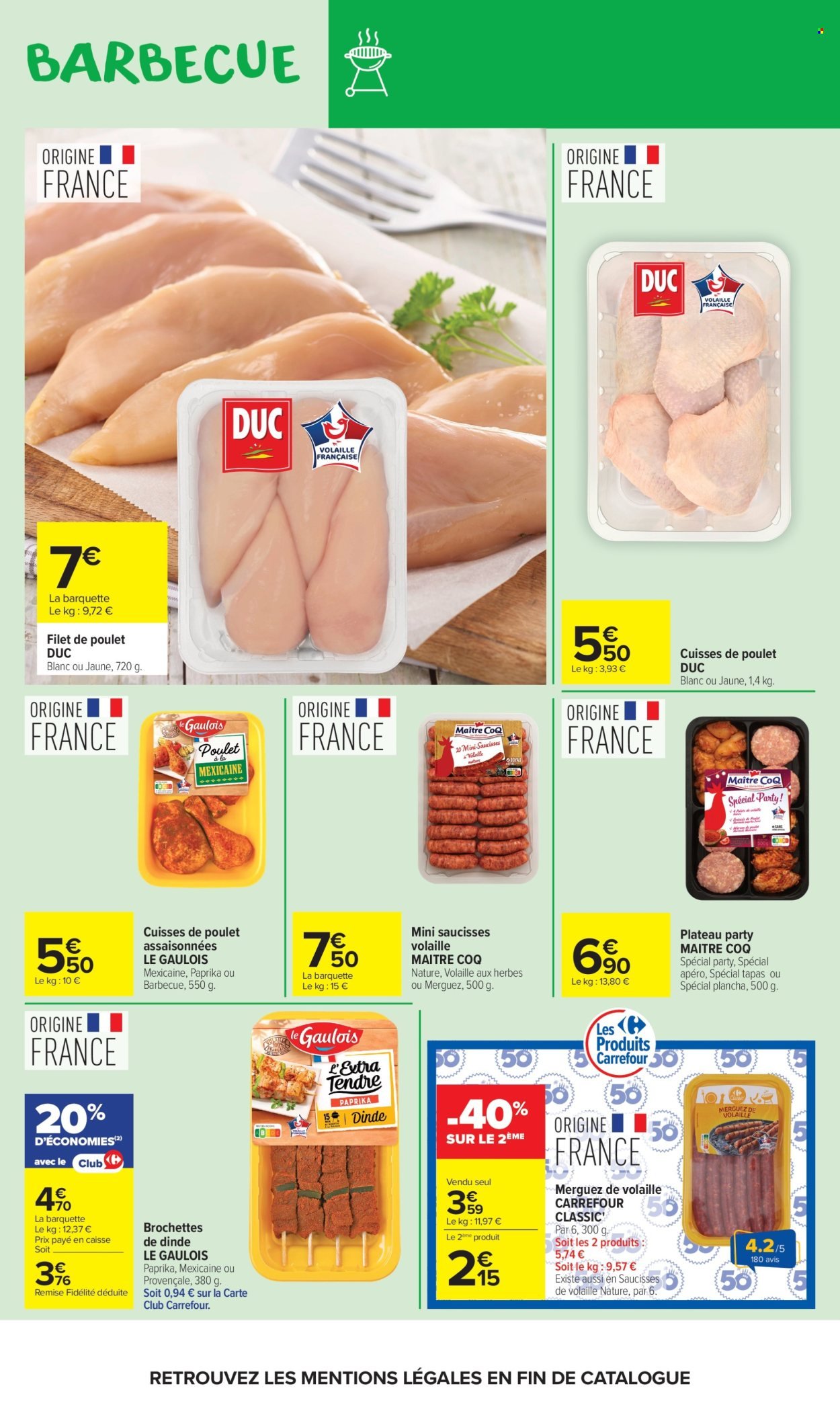 Catalogue CARREFOUR MARKET - BARBECUE