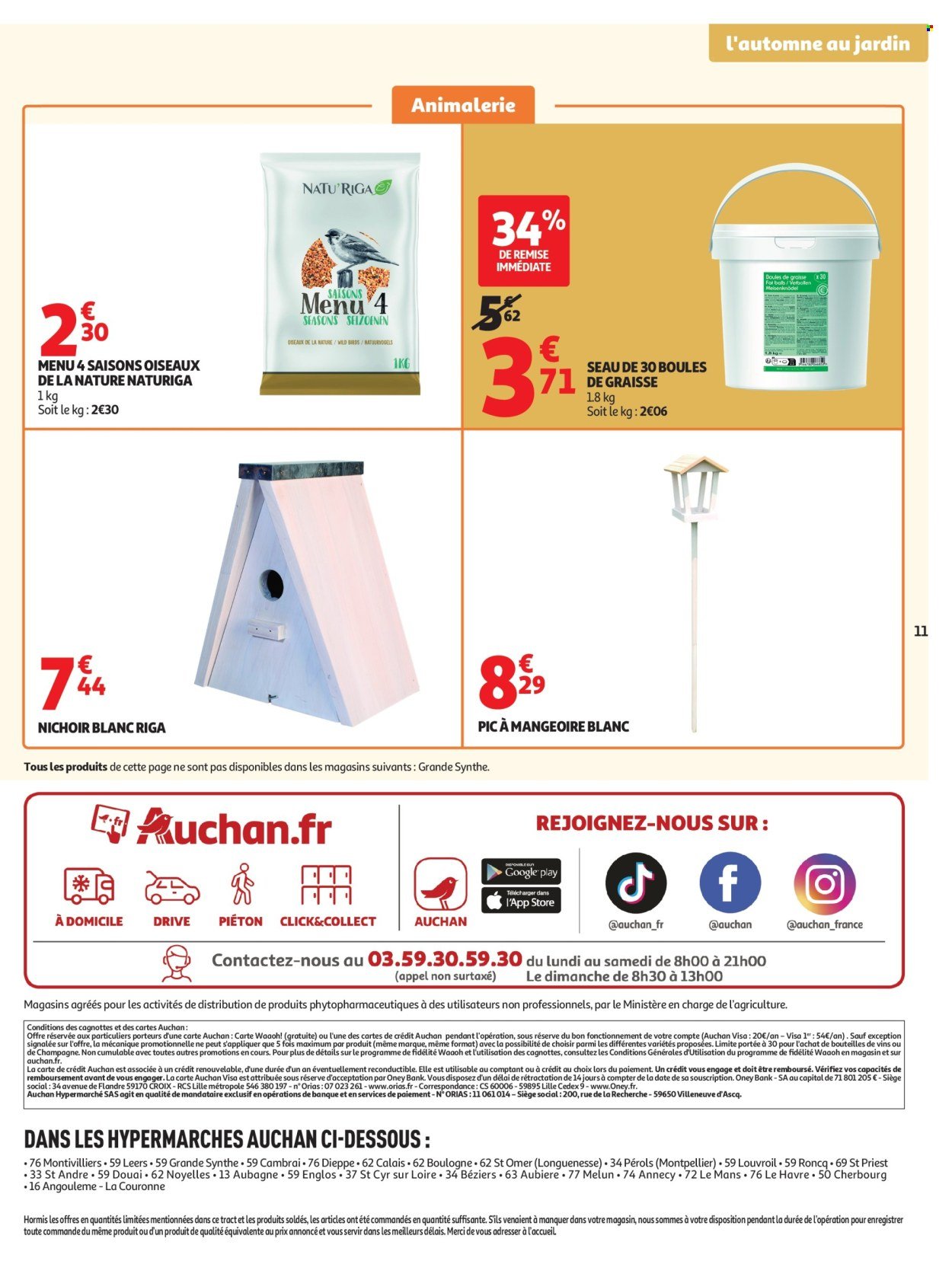 Catalogue AUCHAN - Jardinage automne