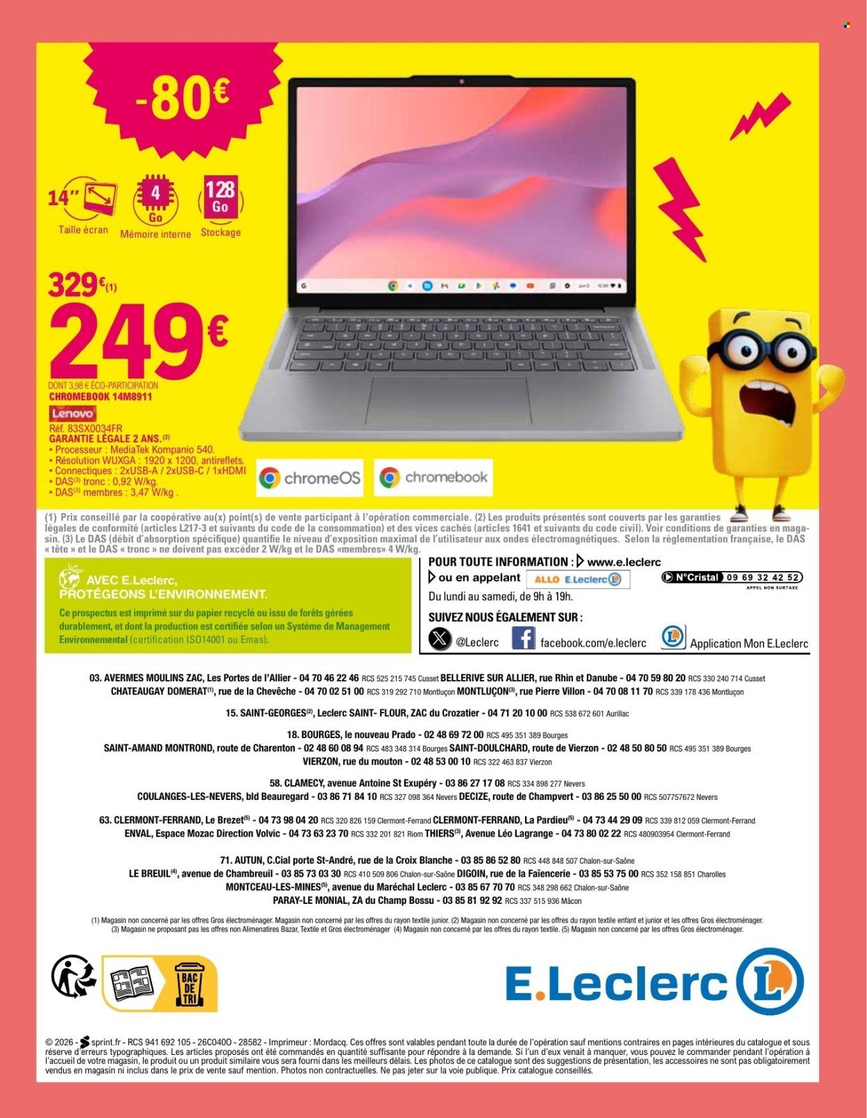 Catalogue E.LECLERC - ANNIVERSAIRE