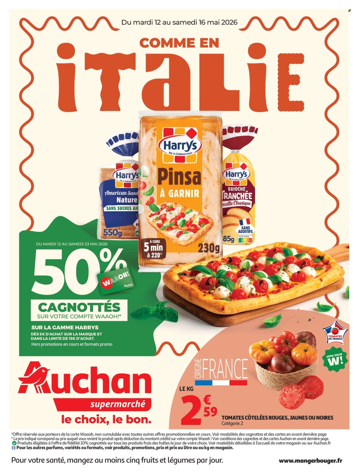 Catalogue AUCHAN - Saveurs Italie supers
