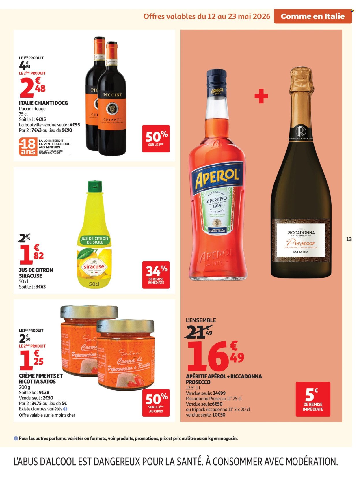 Catalogue AUCHAN - Saveurs Italie supers