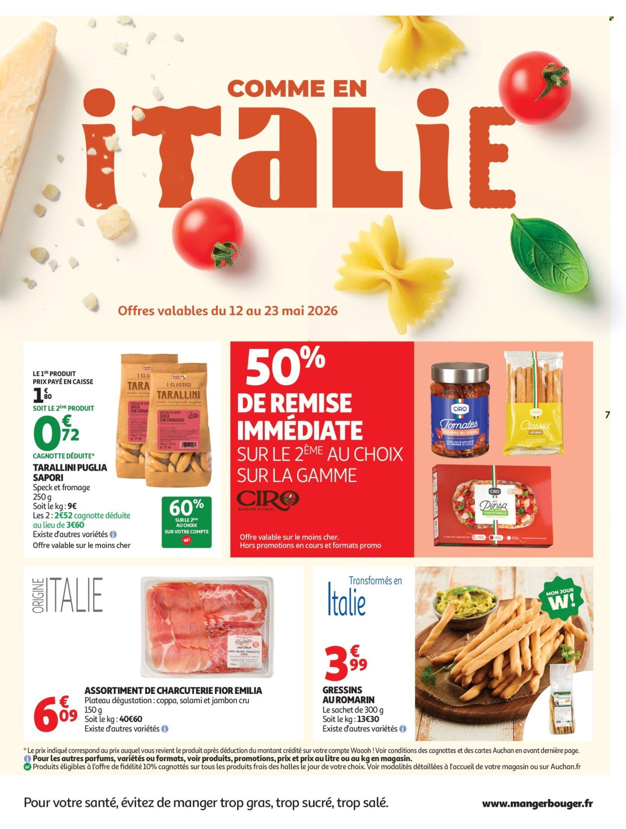 Catalogue AUCHAN - Saveurs Italie supers (2026-05-12 - 2026-05-23)