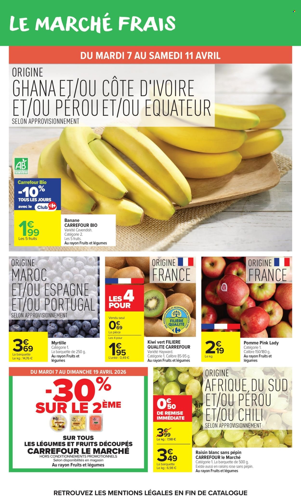 Catalogue CARREFOUR MARKET - PRODUITS LAITIERS ET VÉGÉTEAUX (2026-04-07 - 2026-04-19)