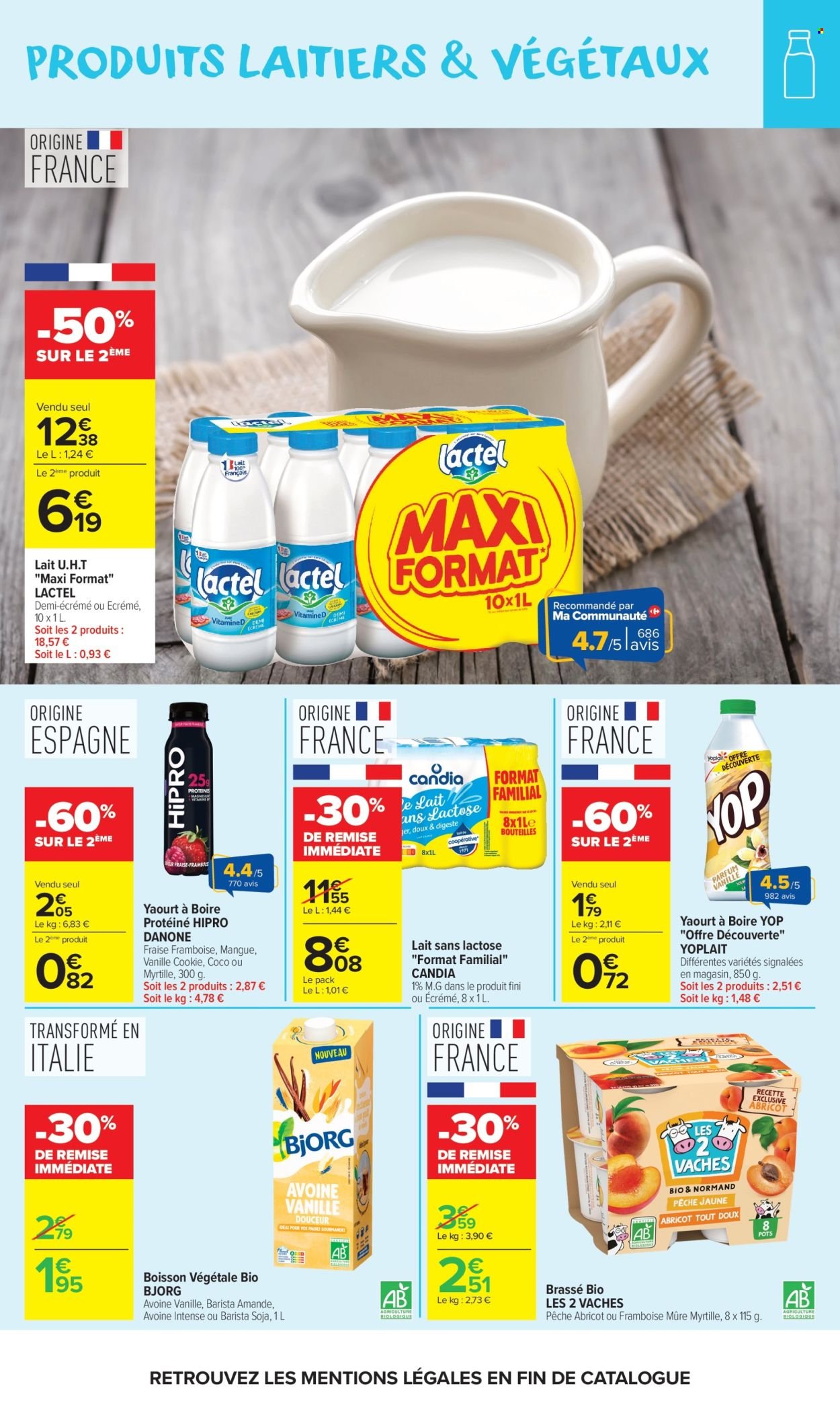 Catalogue CARREFOUR MARKET - PRODUITS LAITIERS ET VÉGÉTEAUX (2026-04-07 - 2026-04-19)