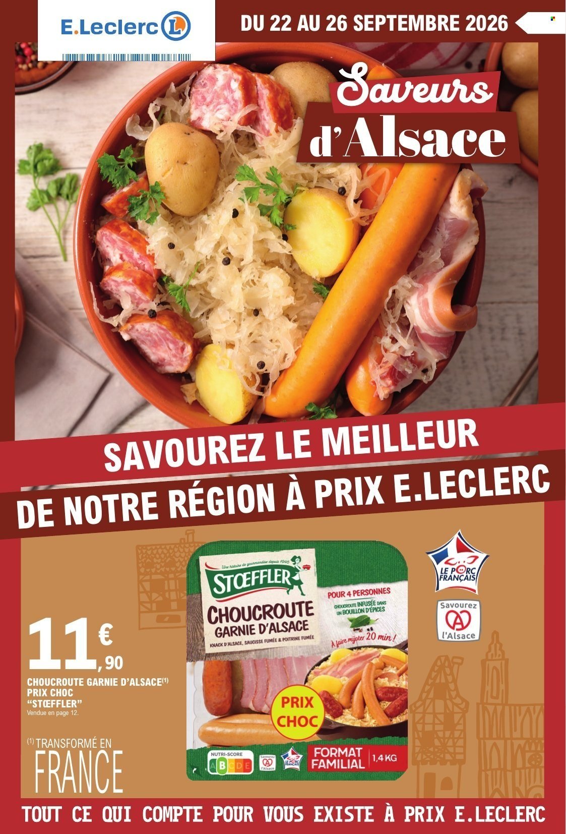 Catalogue E.LECLERC - ALSACE CHOUCROUTE