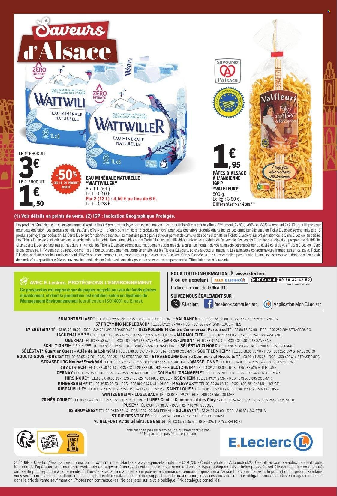 Catalogue E.LECLERC - ALSACE CHOUCROUTE