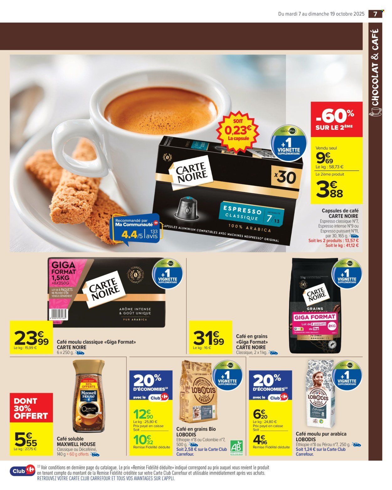 Catalogue CARREFOUR MARKET - CHOCOLAT & CAFÉ (2025-10-07 - 2025-10-19)