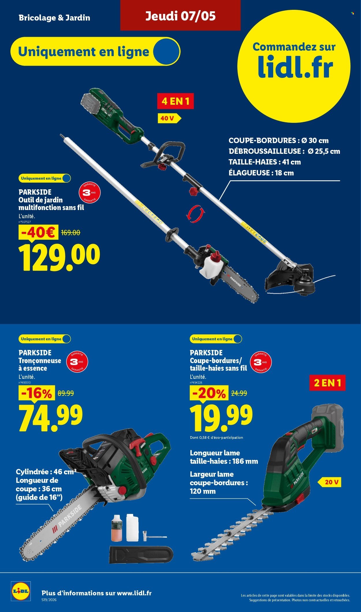 Catalogue LIDL - Les Exclu Web de la semaine