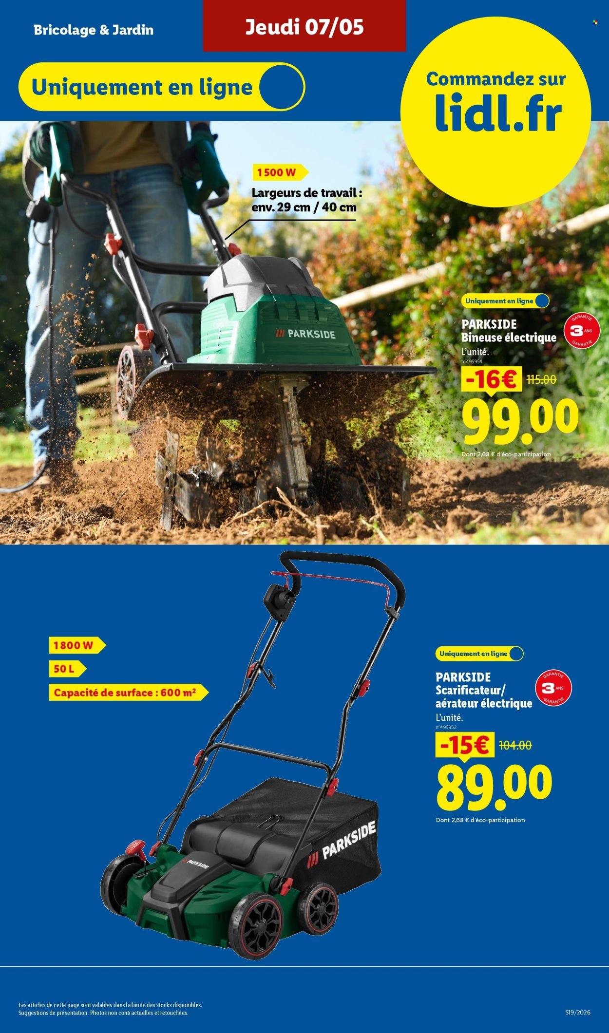 Catalogue LIDL - Les Exclu Web de la semaine