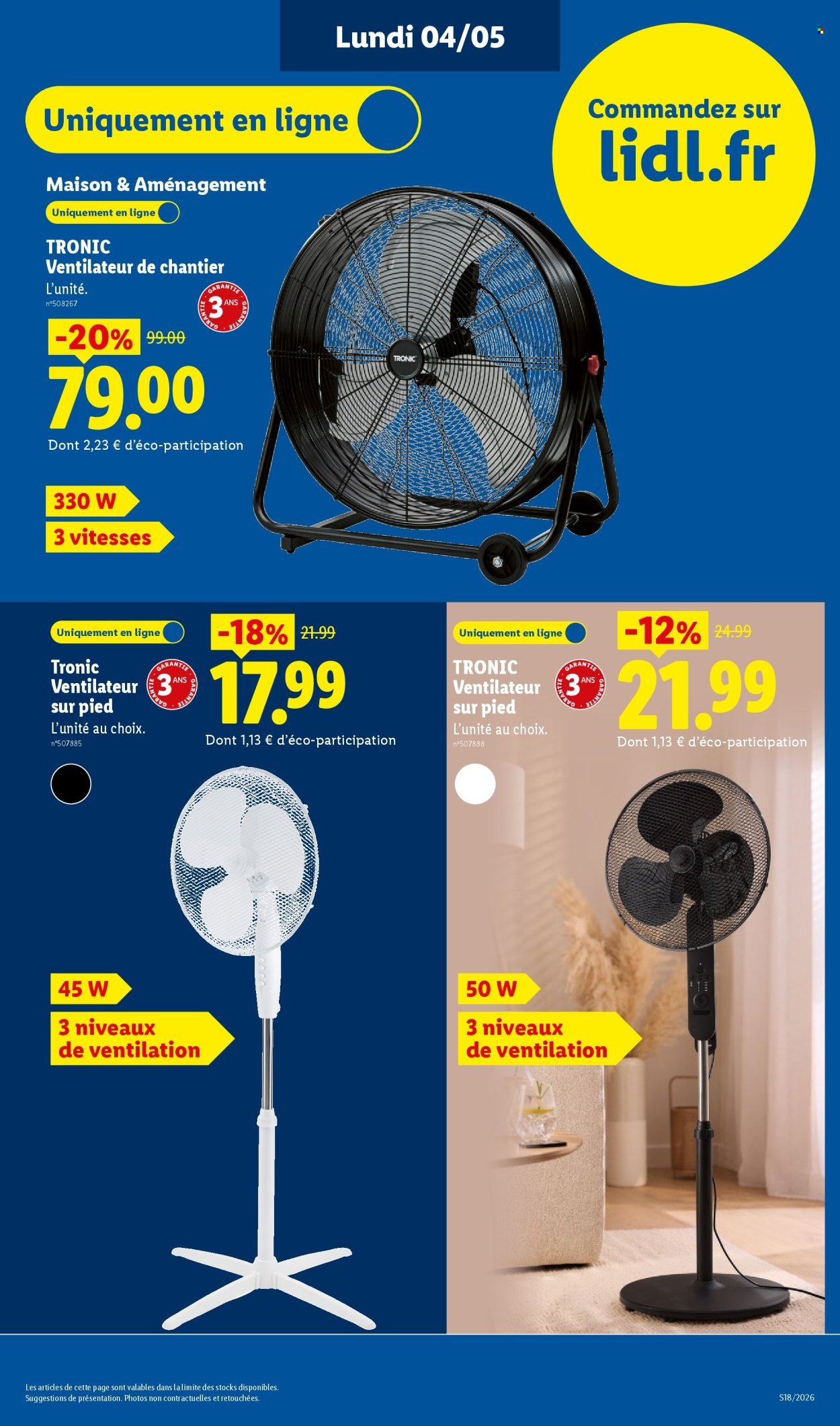 Catalogue LIDL - Les Exclu Web de la semaine (2026-05-04 - 2026-05-07)