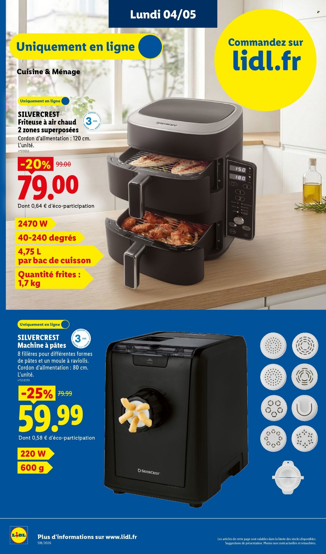 Catalogue LIDL - Les Exclu Web de la semaine (2026-05-04 - 2026-05-07)