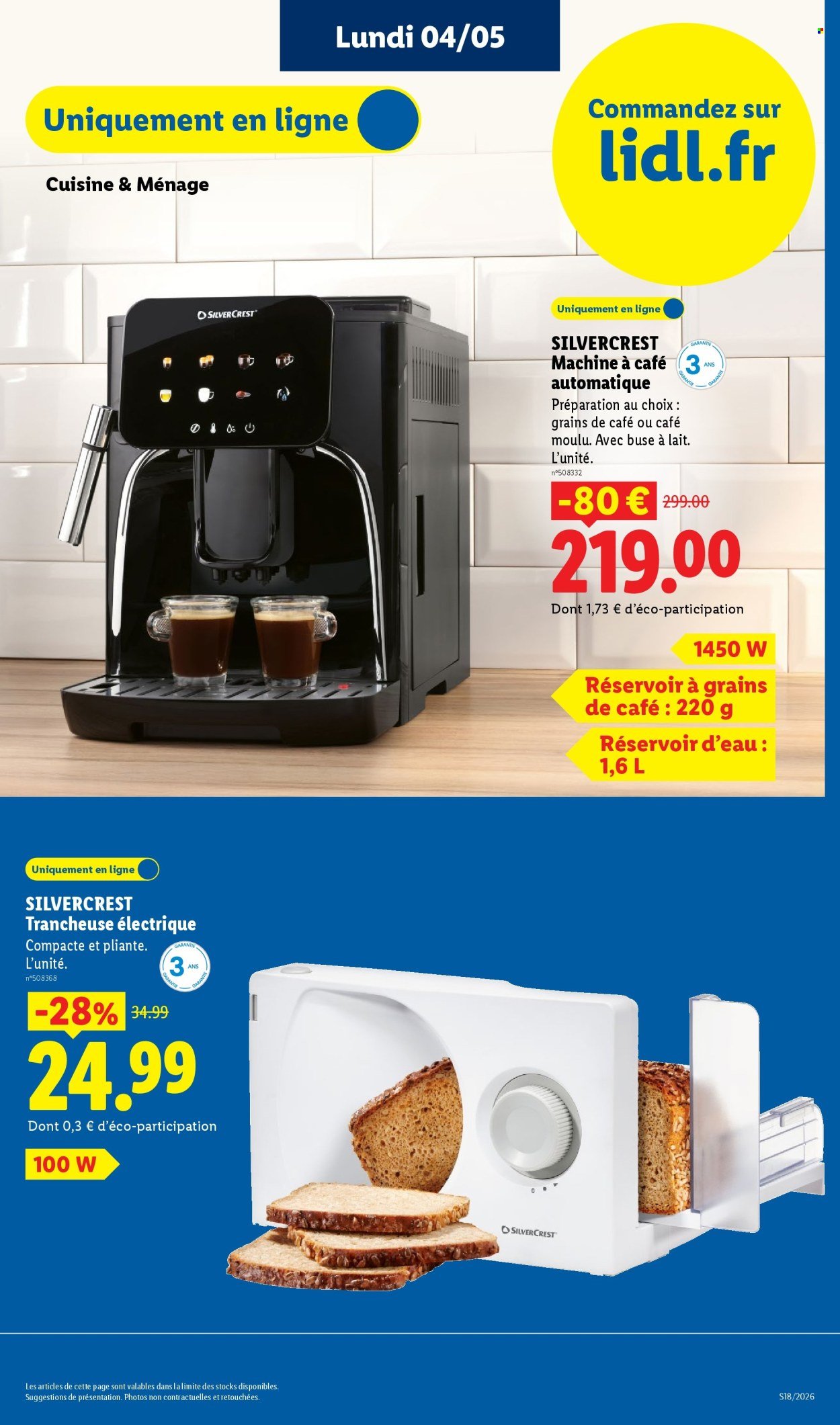 Catalogue LIDL - Les Exclu Web de la semaine (2026-05-04 - 2026-05-07)