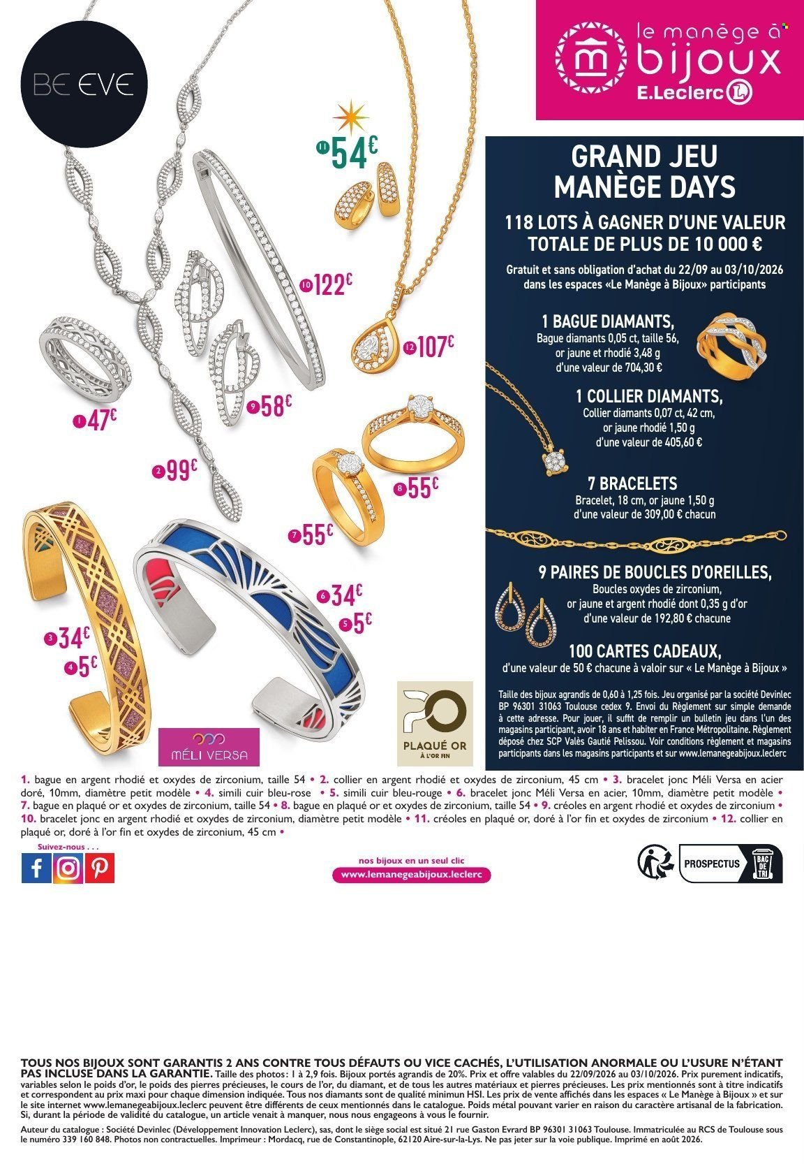Catalogue E.LECLERC - MANEGE DAYS