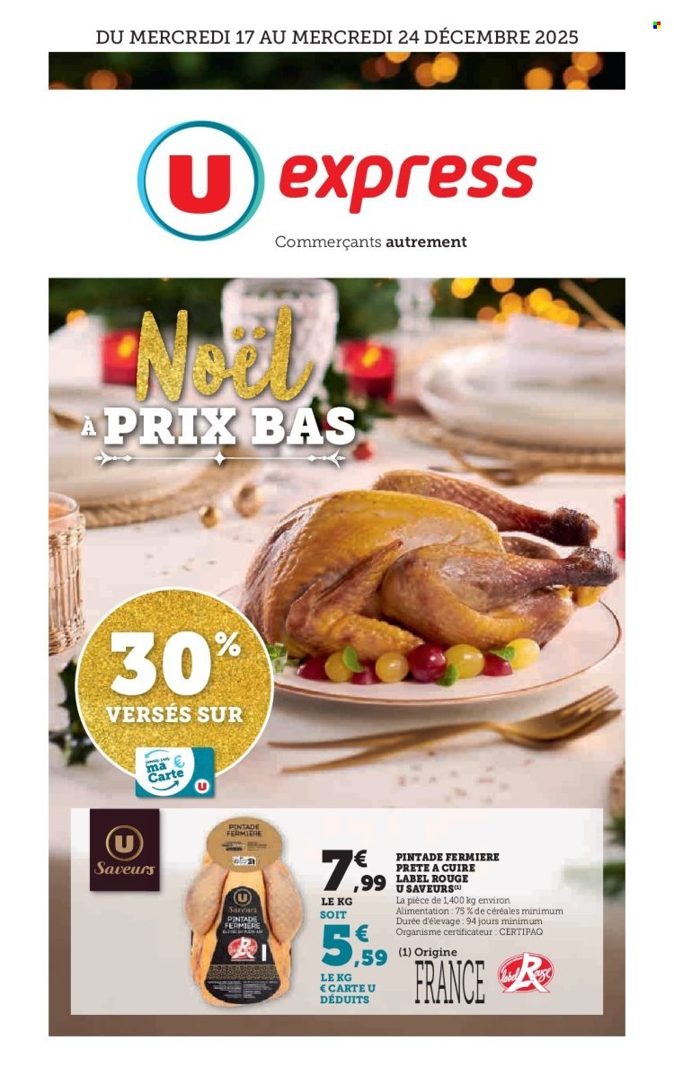 Catalogue U EXPRESS - Les prix bas de Noël (2025-12-17 - 2025-12-24)