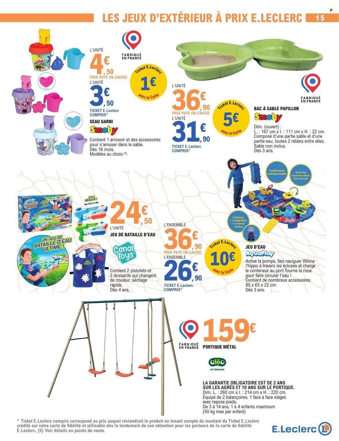 Catalogue E.LECLERC - SELECTION LOISIRS EXTERIEURS PISCINE