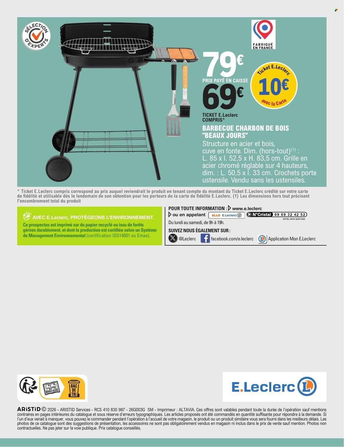 Catalogue E.LECLERC - SELECTION LOISIRS EXTERIEURS PISCINE