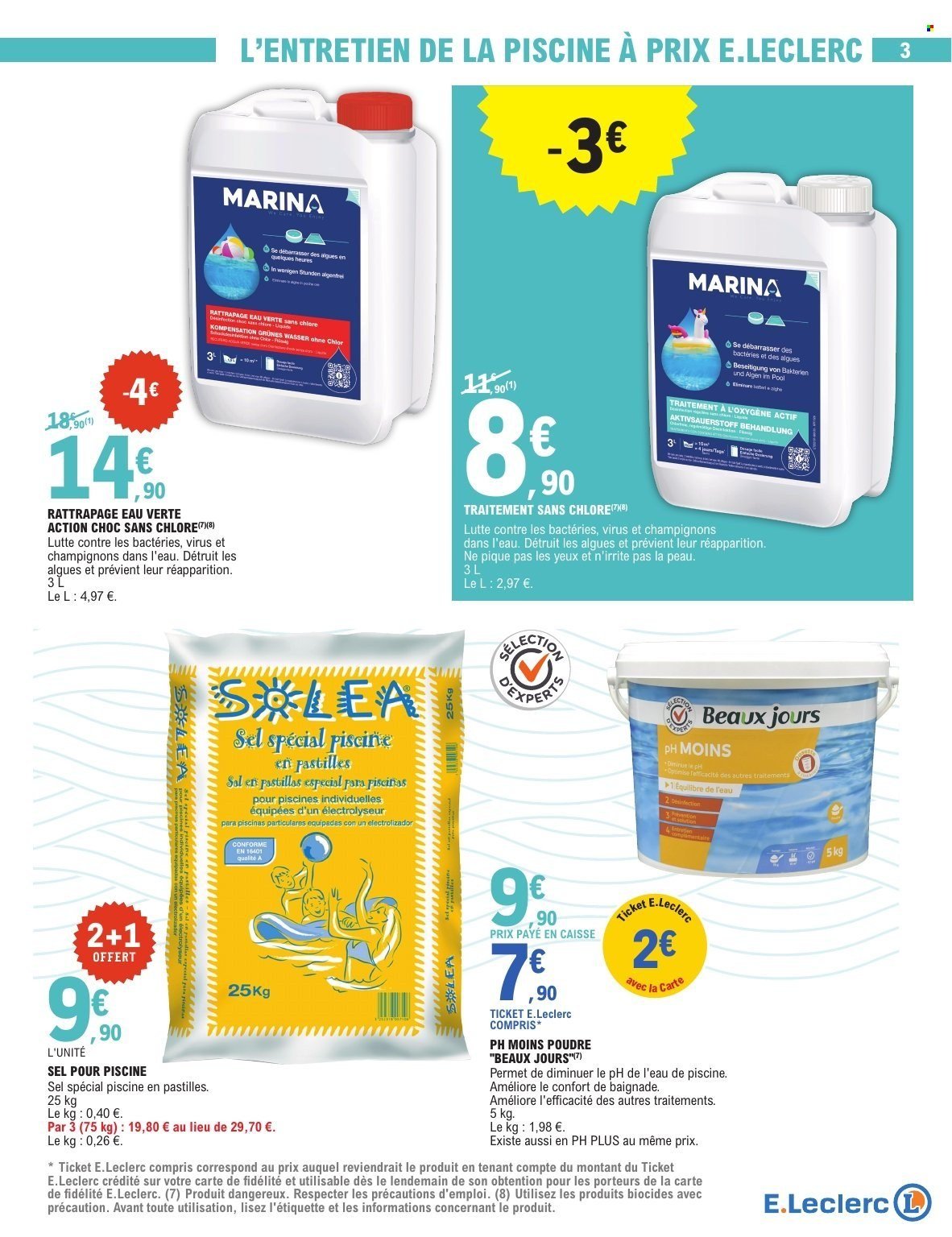 Catalogue E.LECLERC - SELECTION LOISIRS EXTERIEURS PISCINE