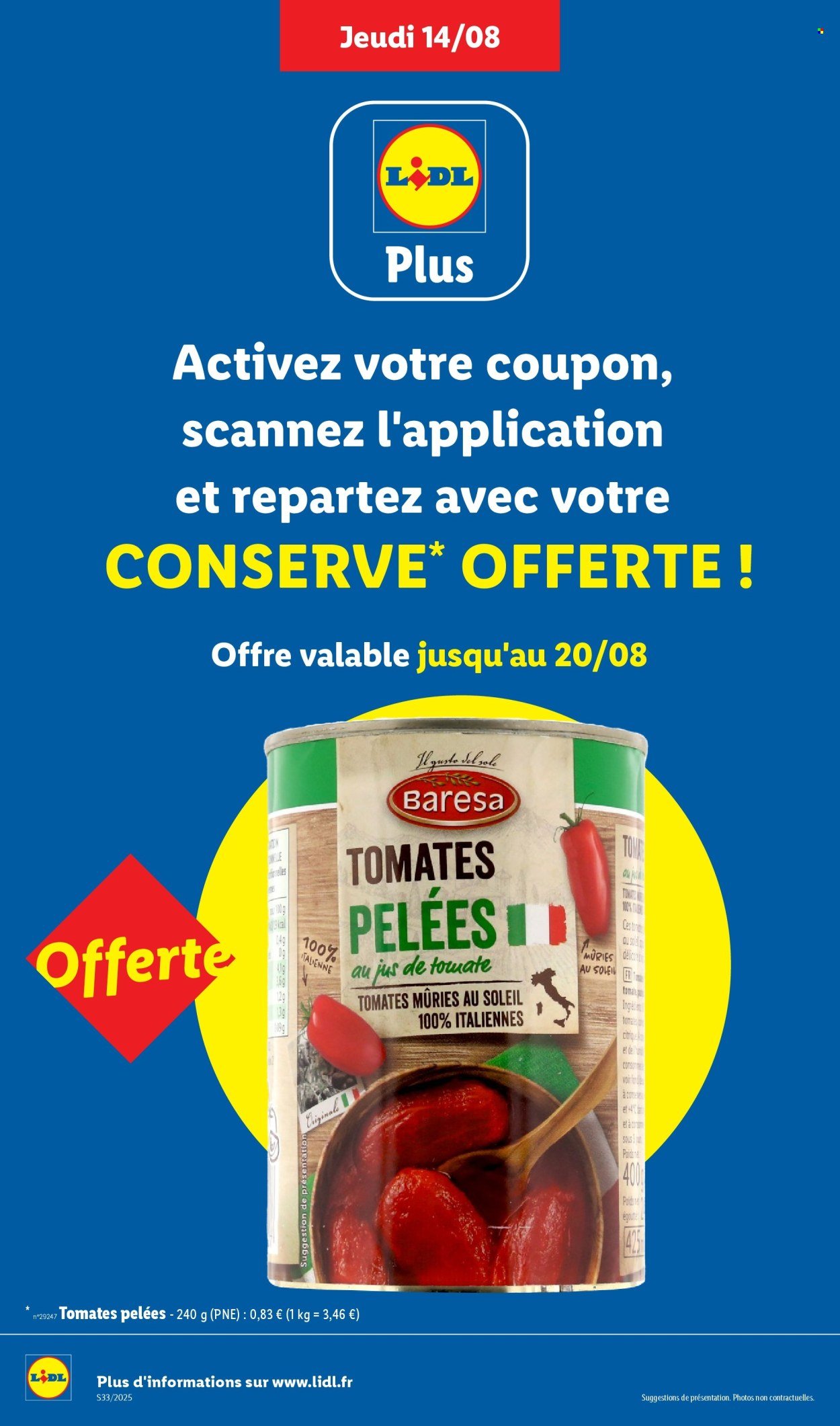 Catalogue LIDL - Les promos de la semaine (2025-08-14 - 2025-08-20)