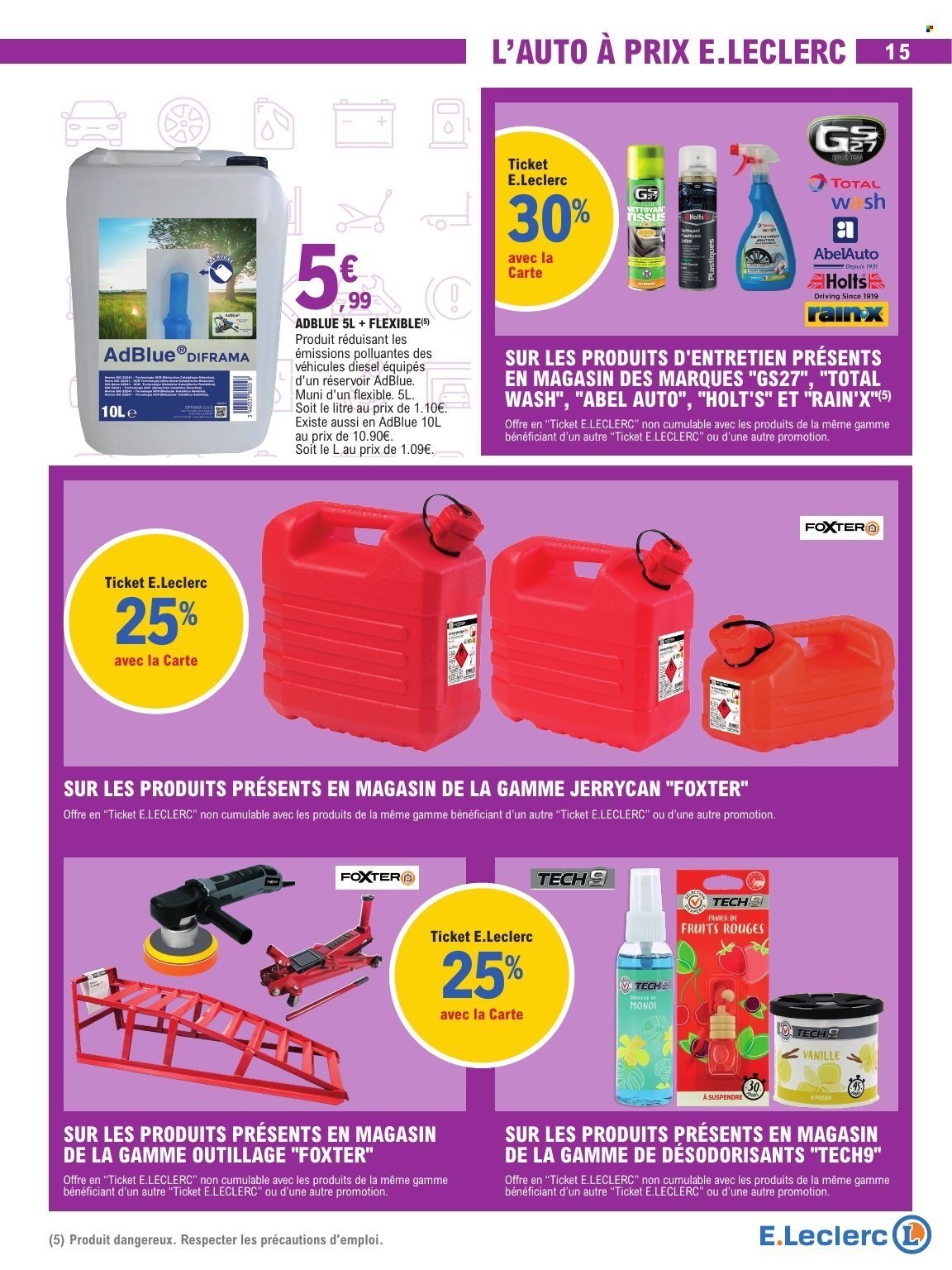 Catalogue E.LECLERC - SELECTION DEPART EN VACANCES